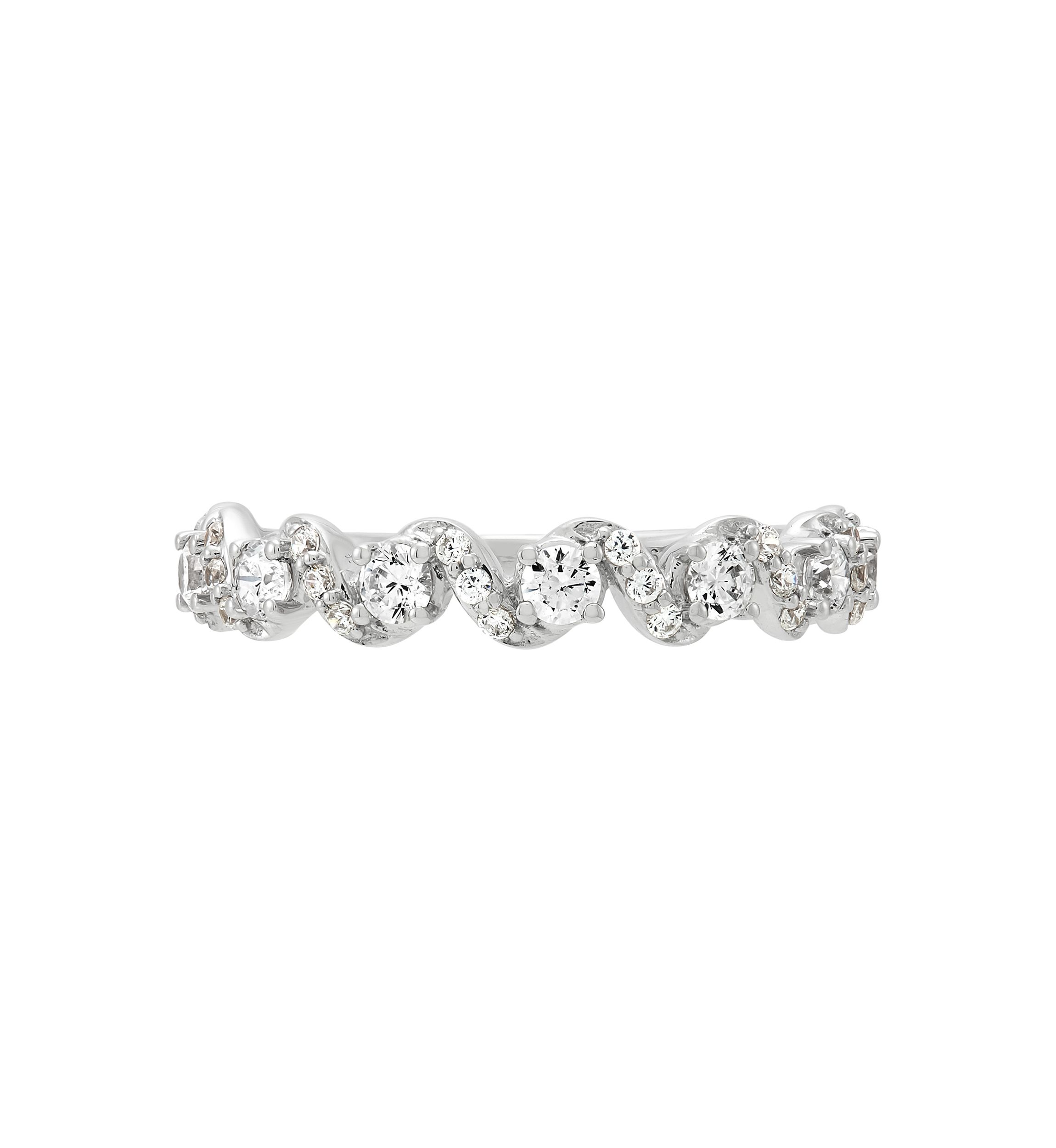 1/2 ct. t.w. Lab Grown Diamond Ring in Sterling Silver