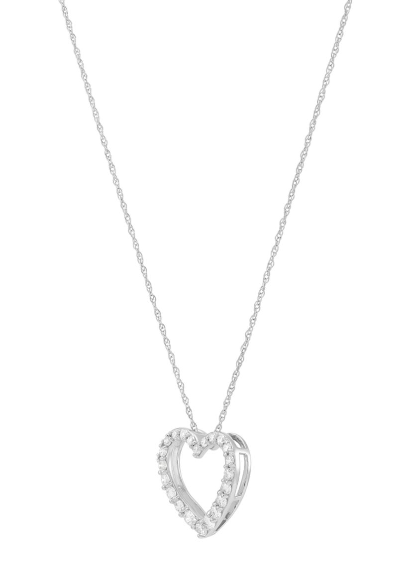 Grown With Love 1/3 ct. t.w. Lab Created Diamond Pendant with 18 Inch Rope Chain in 10K White Gold
