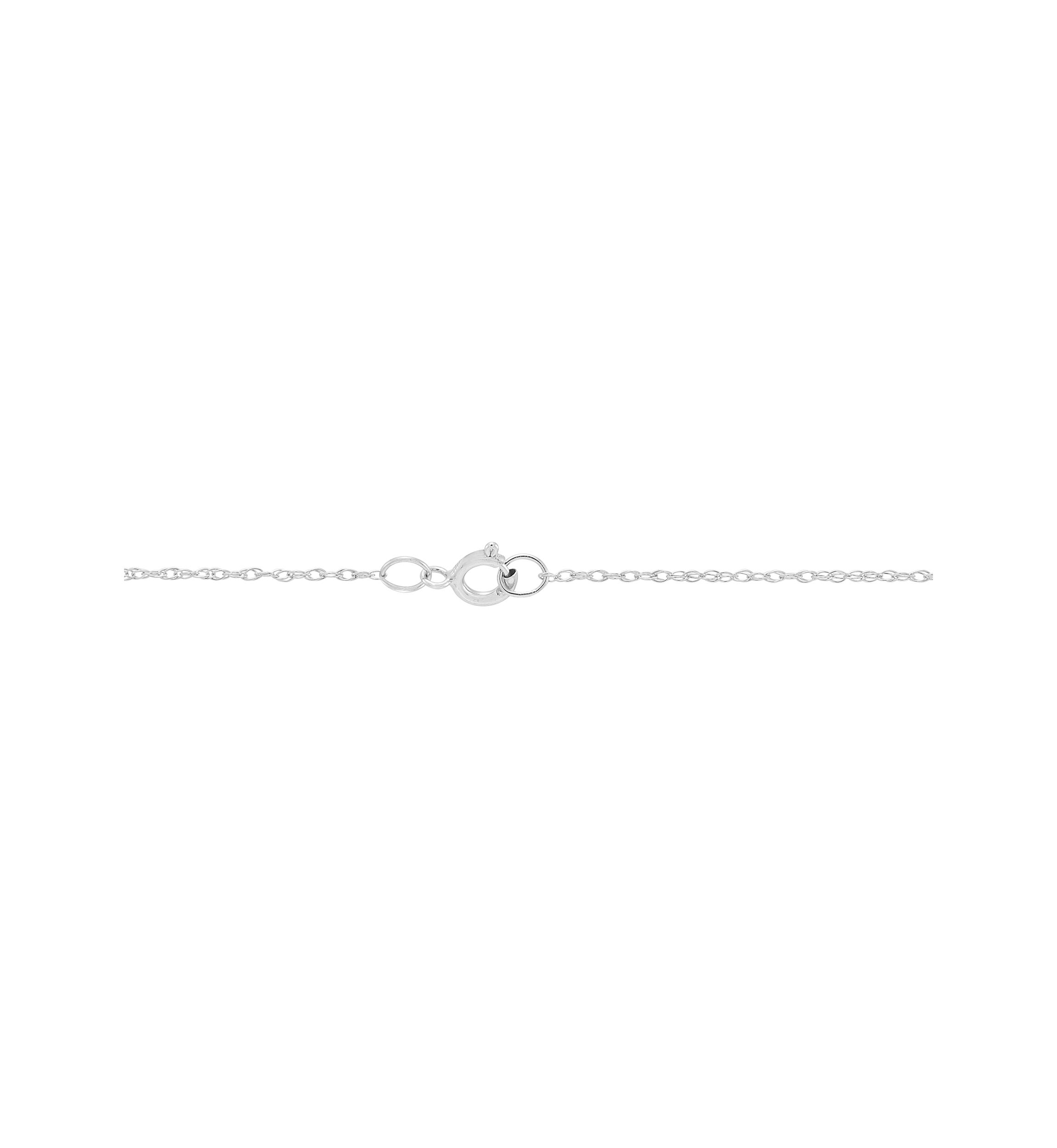 Grown With Love 1/3 ct. t.w. Lab Created Diamond Pendant with 18 Inch Rope Chain in 10K White Gold