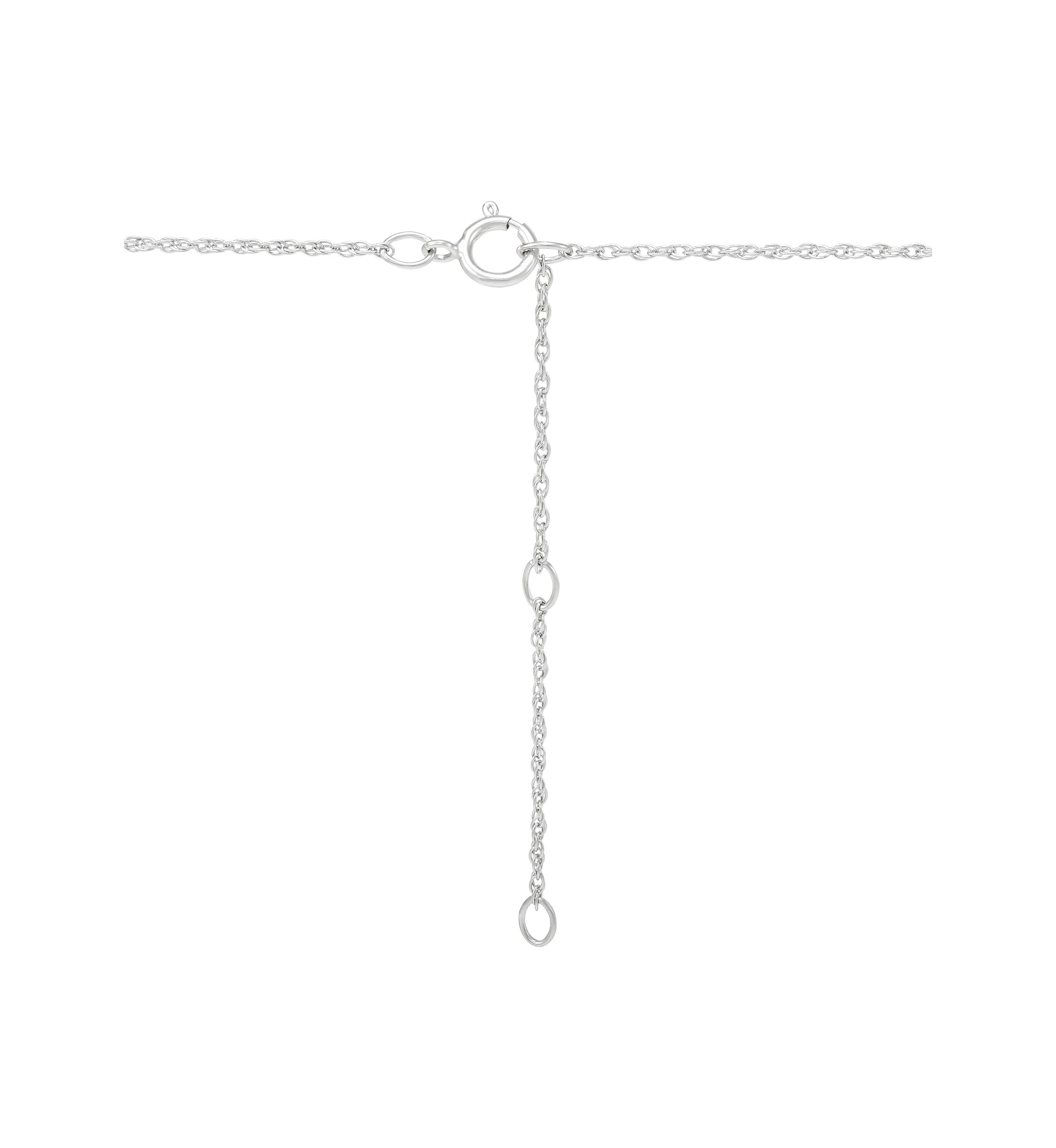 3/8 ct. t.w. Lab Grown Diamond Pendant Necklace with 18" Rope Chain in Sterling Silver