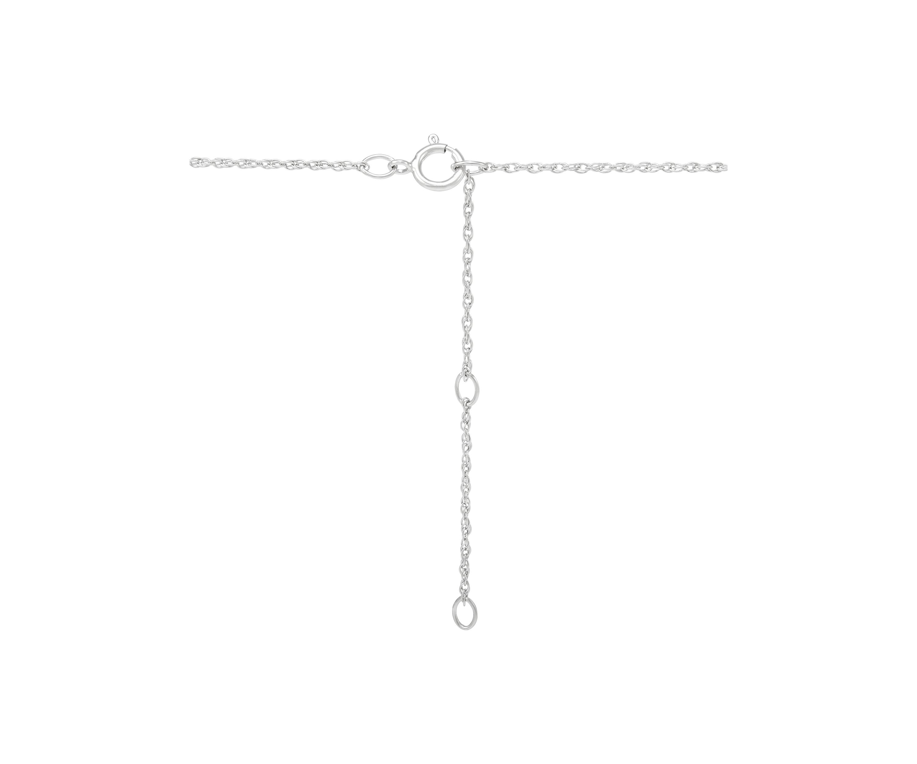 3/8 ct. t.w. Lab Grown Diamond Pendant Necklace with 18" Rope Chain in Sterling Silver