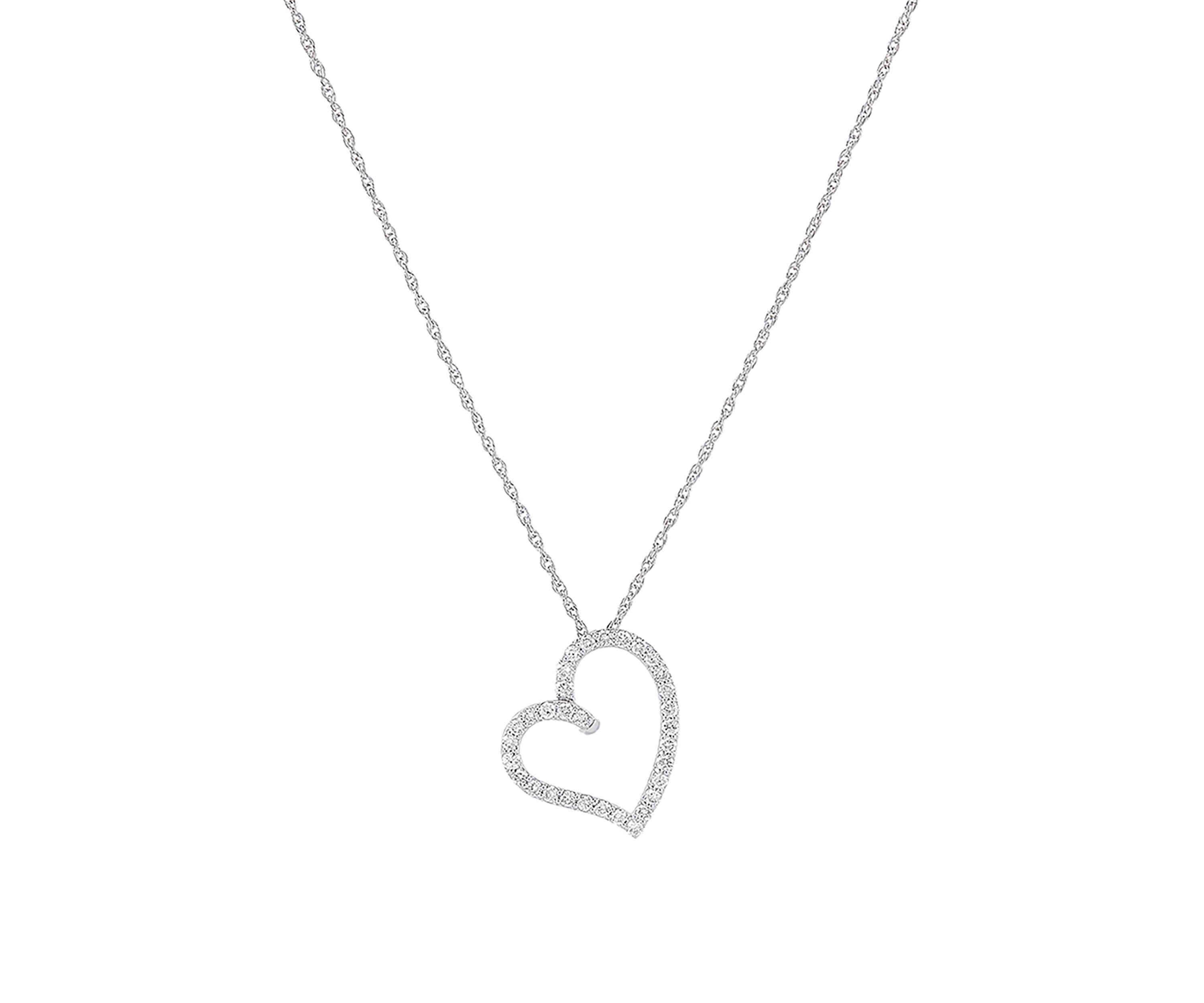 1/2 ct. t.w. Lab Created Diamond Pendant Necklace with 18" Rope Chain in Sterling Silver