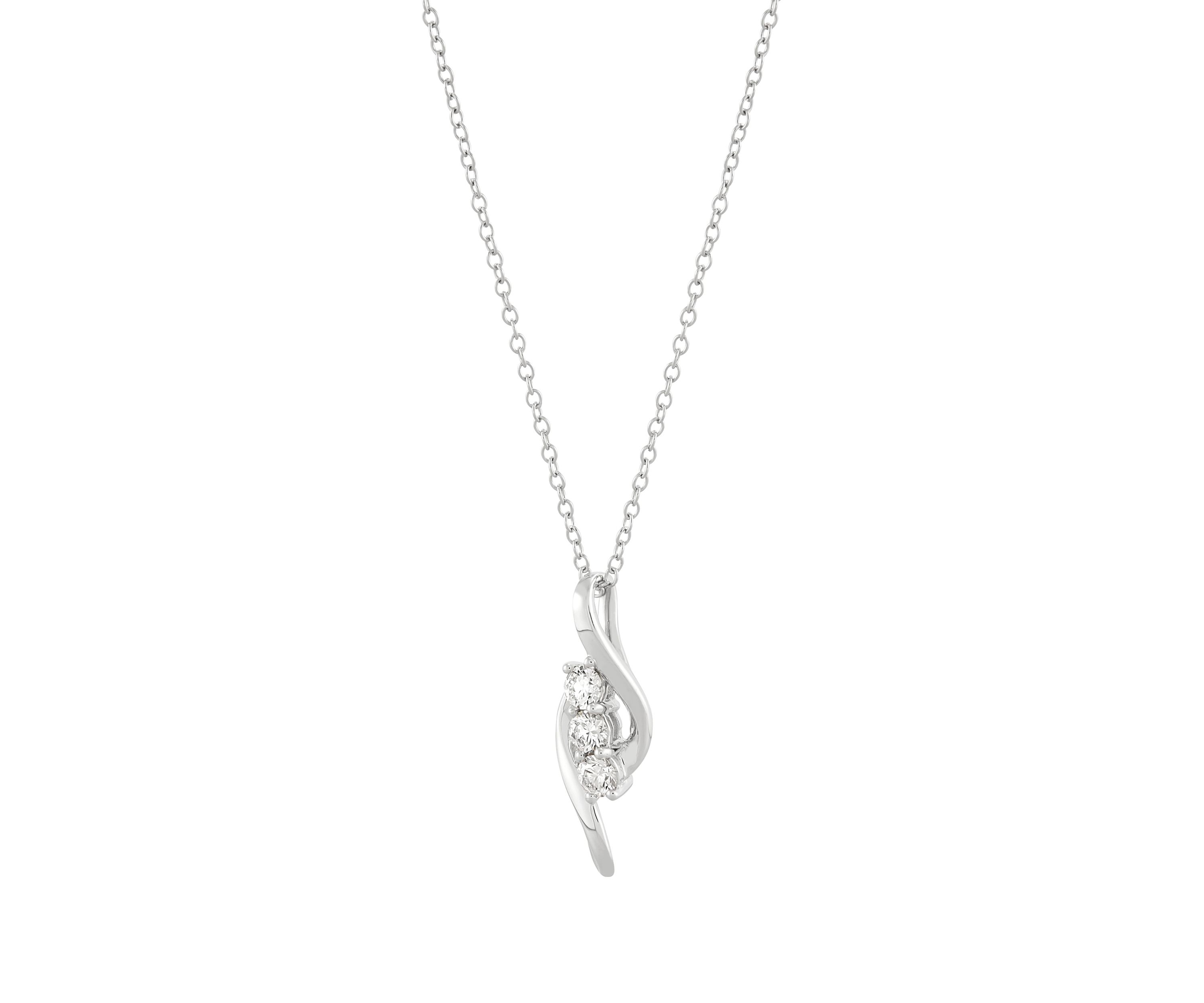 1/3 ct. t.w. Lab Grown Diamond Pendant Necklace on 18 Cable Chain in Sterling Silver