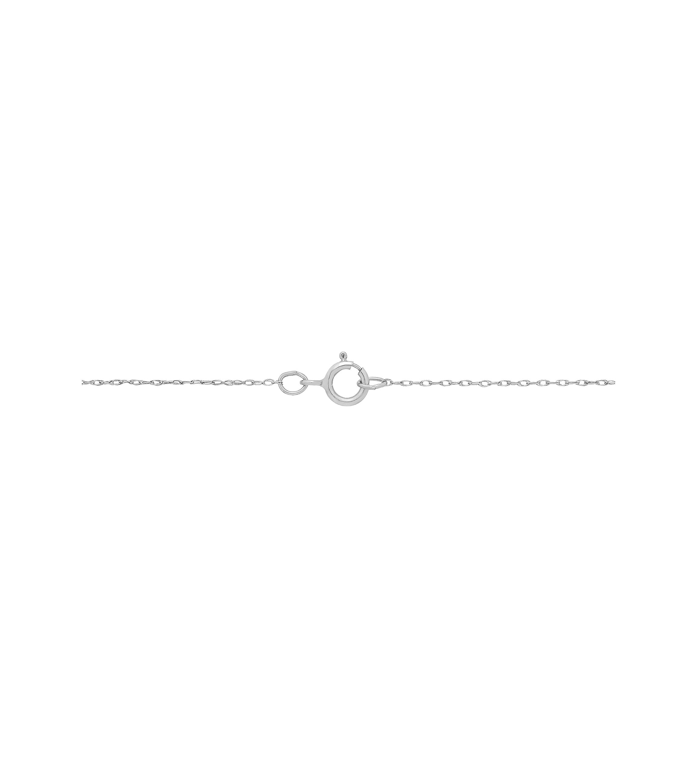 Grown With Love 1/3 ct. t.w. Lab Created Diamond Pendant with 18 Inch Rope Chain in 10k White Gold