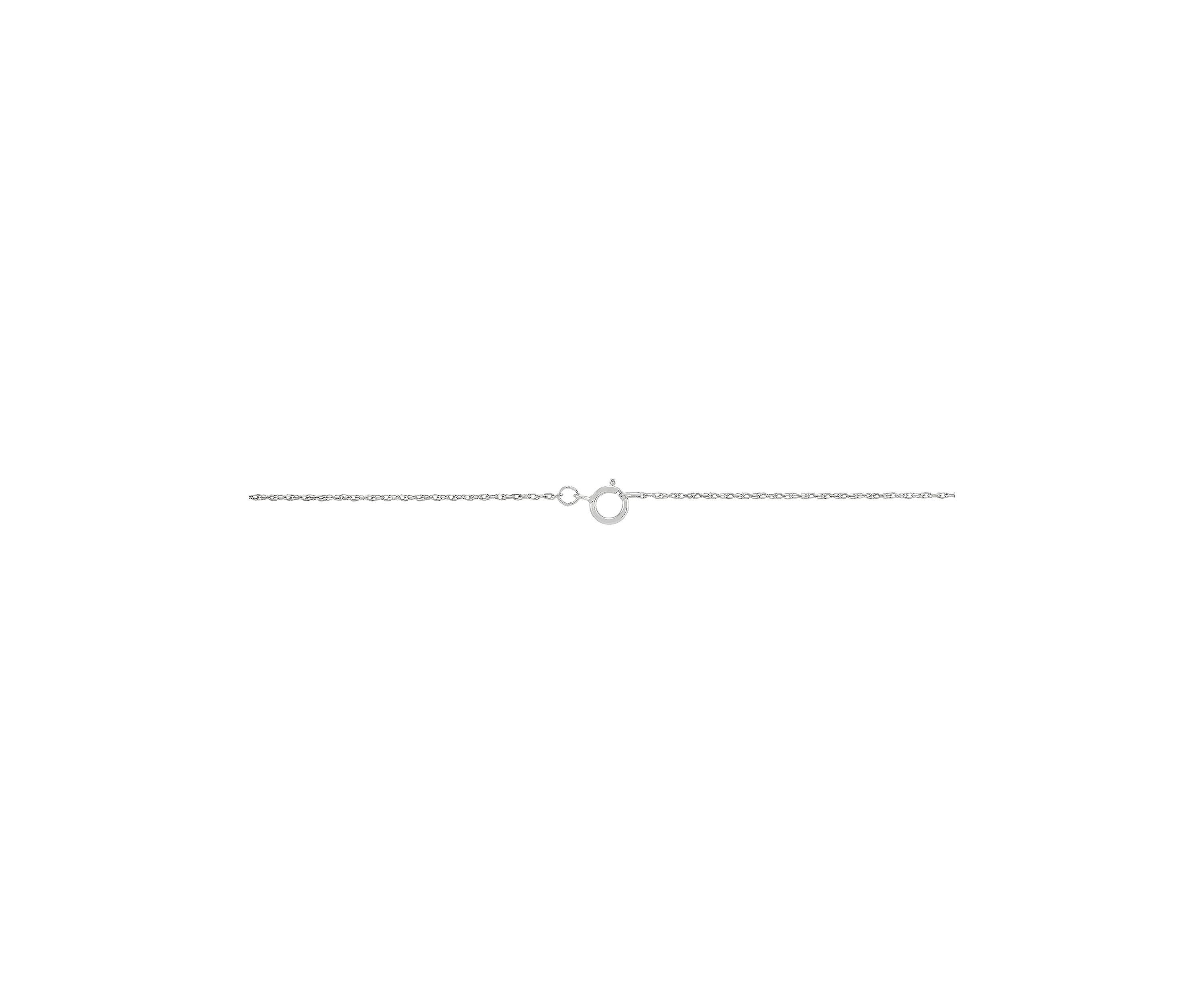  1/2 ct. t.w. Lab-Created Diamond Necklace in 10K White Gold with 18" Rope Chain