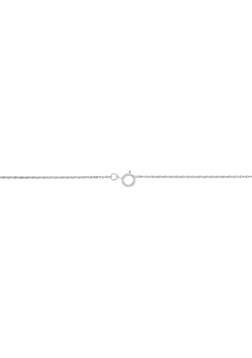  1/2 ct. t.w. Lab-Created Diamond Necklace in 10K White Gold with 18" Rope Chain