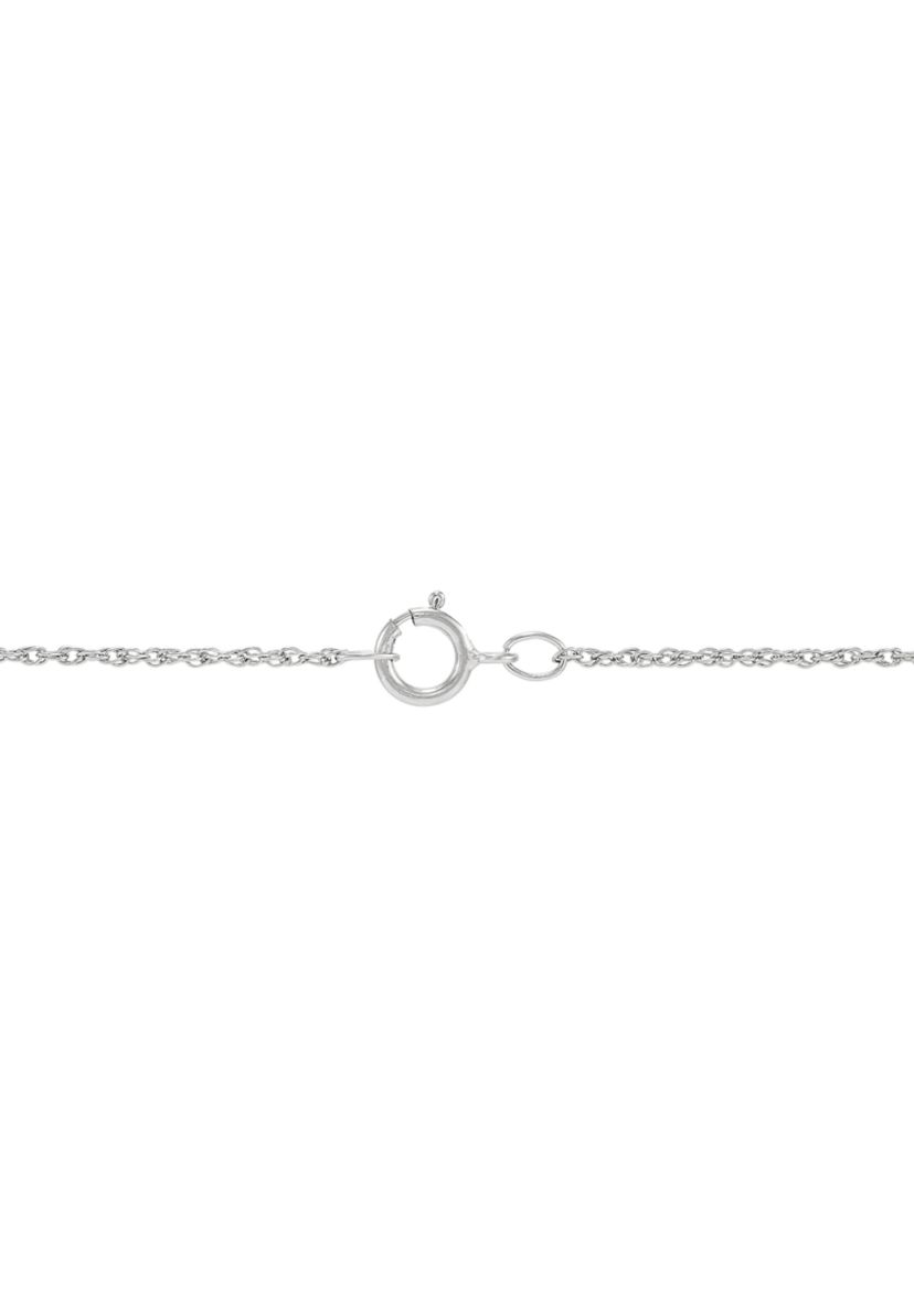 1/2 ct. t.w. Lab Created Diamond Drop Pendant Necklace with 18" Cable Chain in Sterling Silver