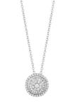 1/2 ct. t.w. Round Diamond Pendant Necklace in Sterling Silver