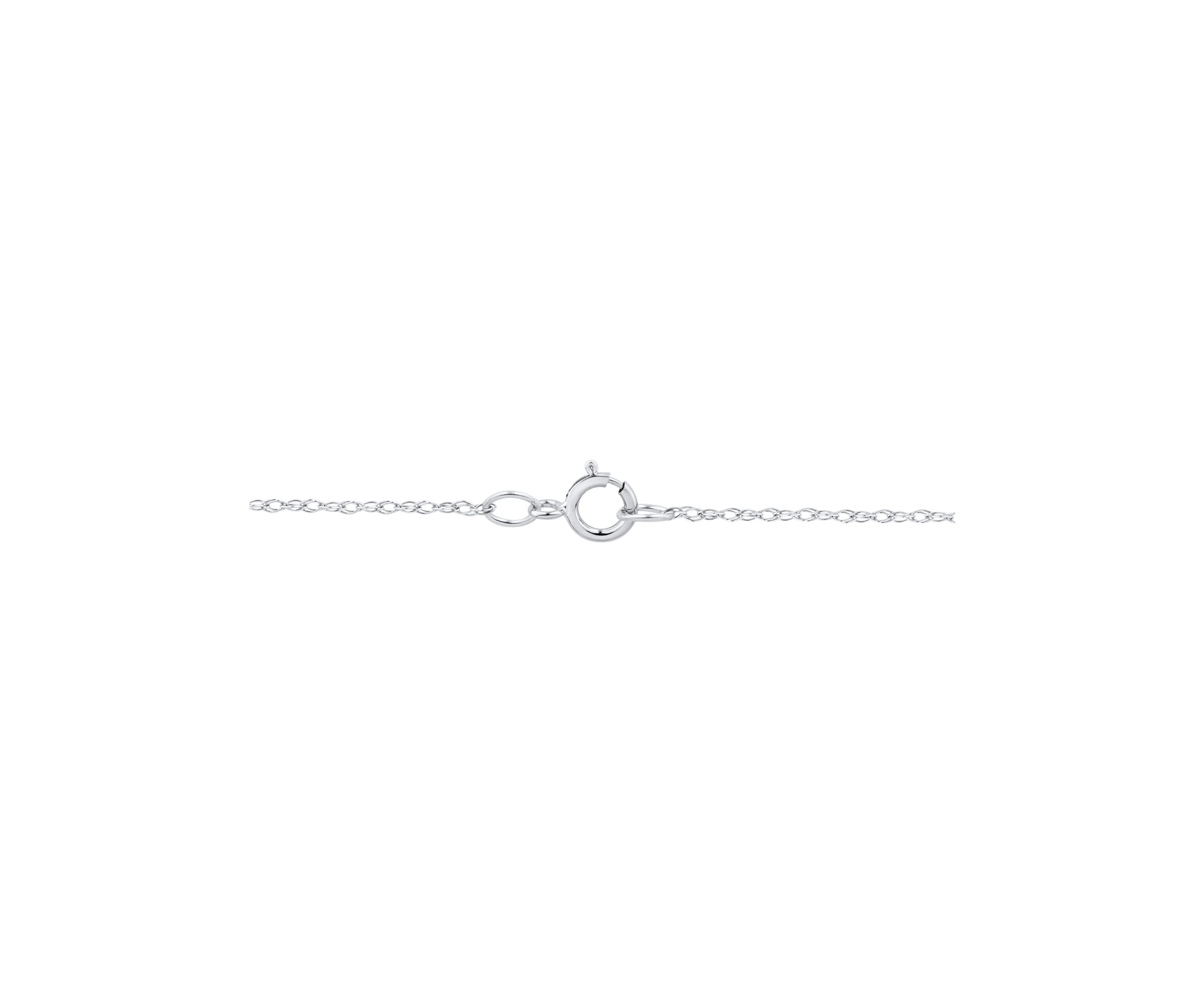 1/8 ct. t.w. Diamond Heart and Love Pendant with 18" Rope Chain Sterling Silver