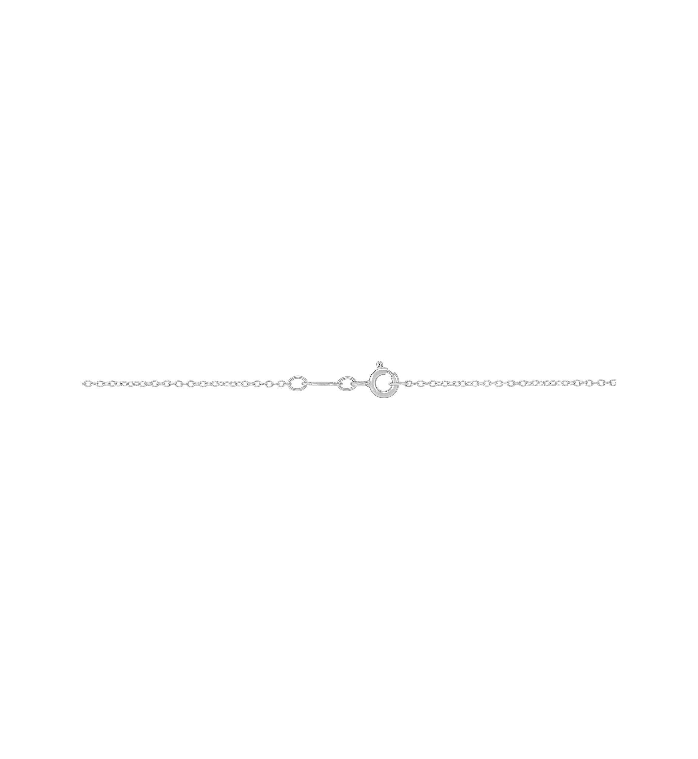 1/4 ct. t.w. Lab Created Diamond Circle Pendant Necklace with 18" Cable Chain in Sterling Silver