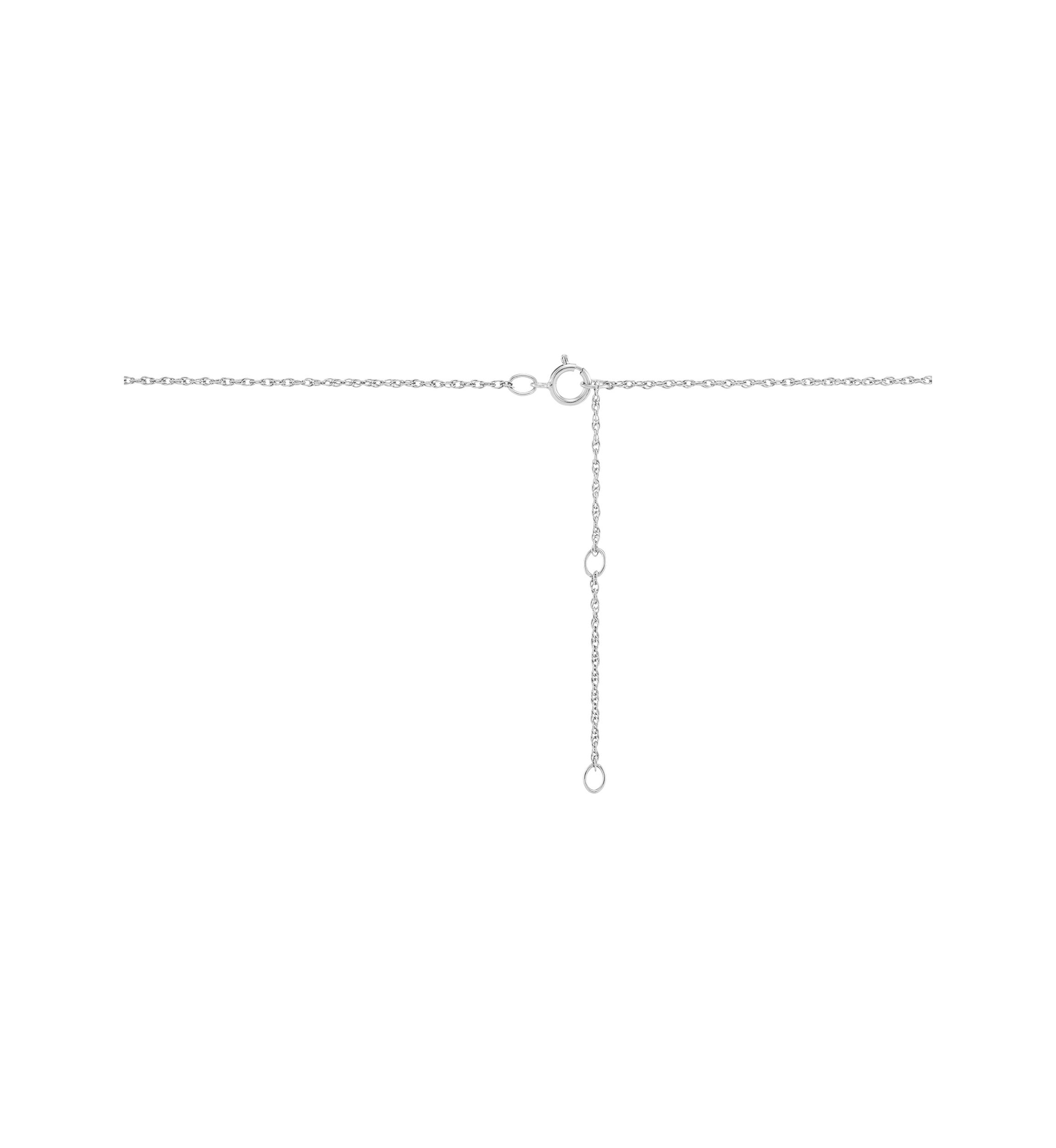 1/4 ct. t.w. Diamond Necklace in Sterling Silver with 18" Cable Chain