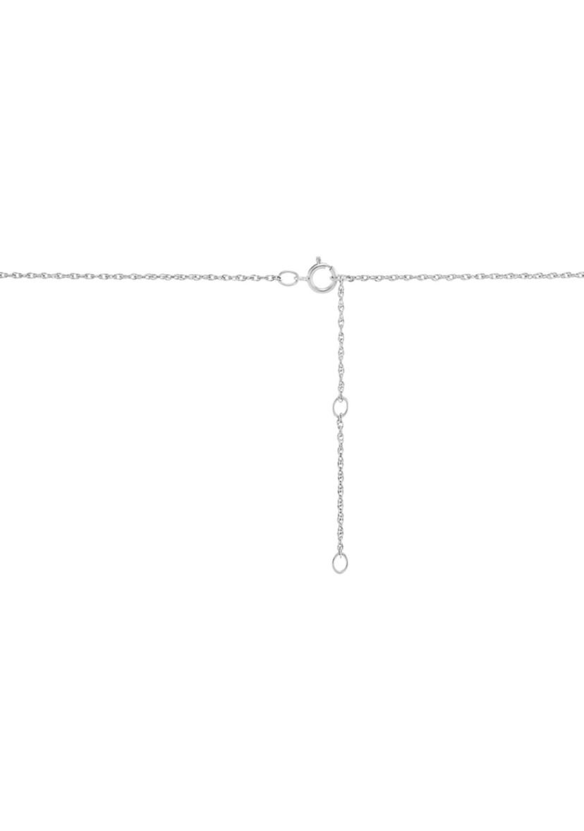 1/4 ct. t.w. Diamond Necklace in Sterling Silver with 18" Cable Chain