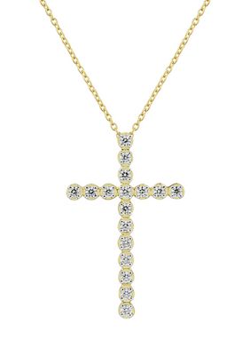 Belk & Co 1/4 Ct. T.w. Diamond Pendant With 18 Inch Rope Chain In 10K Yellow Gold