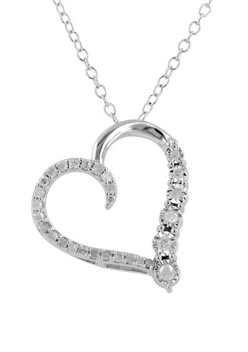 1/4 ct. t.w. Diamond Necklace in Sterling Silver  