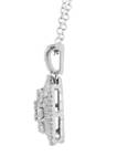  1/2 ct. t.w. Diamond Pendant with 18 Inch Cable Chain Necklace in Sterling Silver 