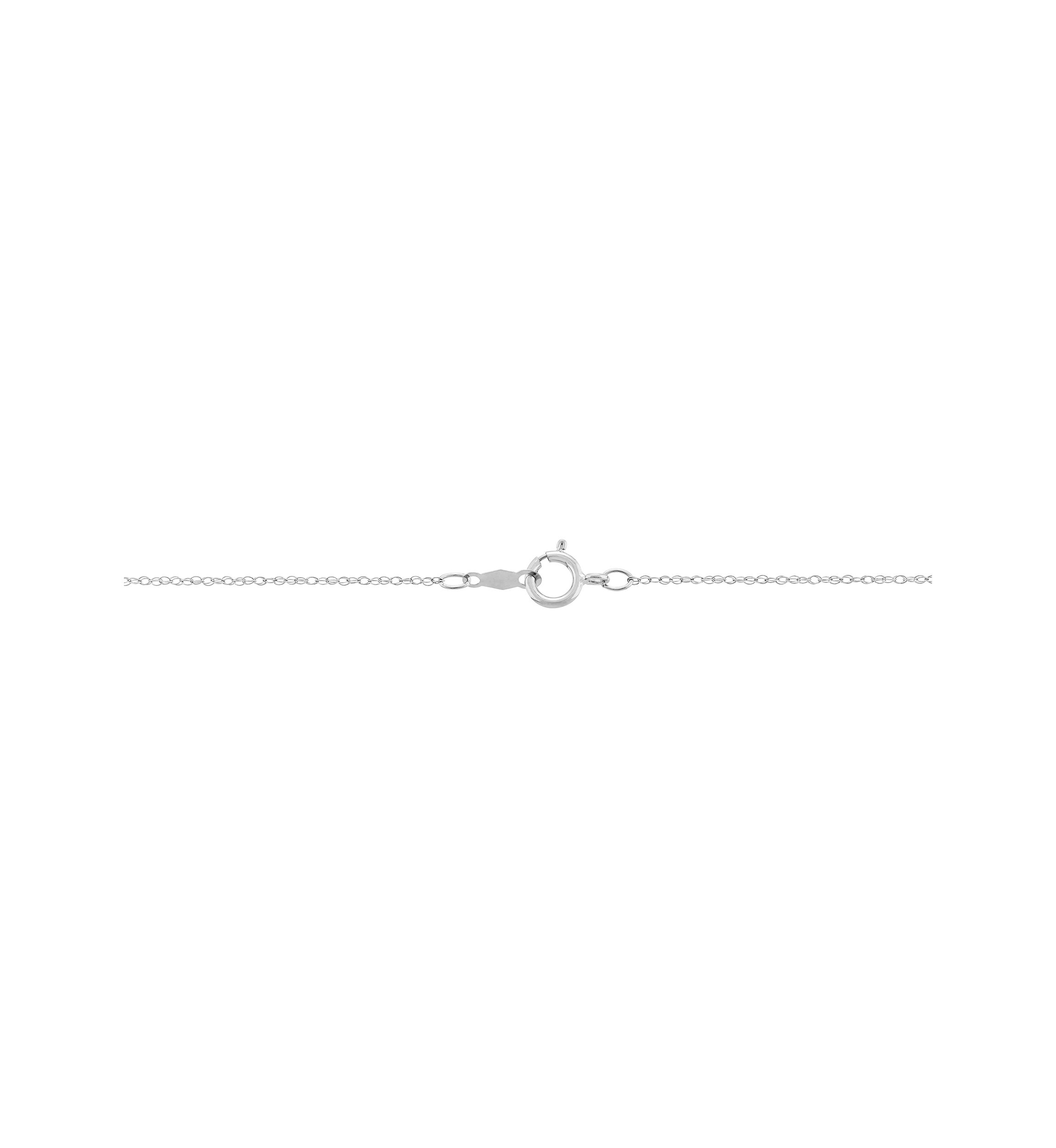 1 ct. t.w. Diamond Necklace in 14K White Gold with 18" Rope Chain