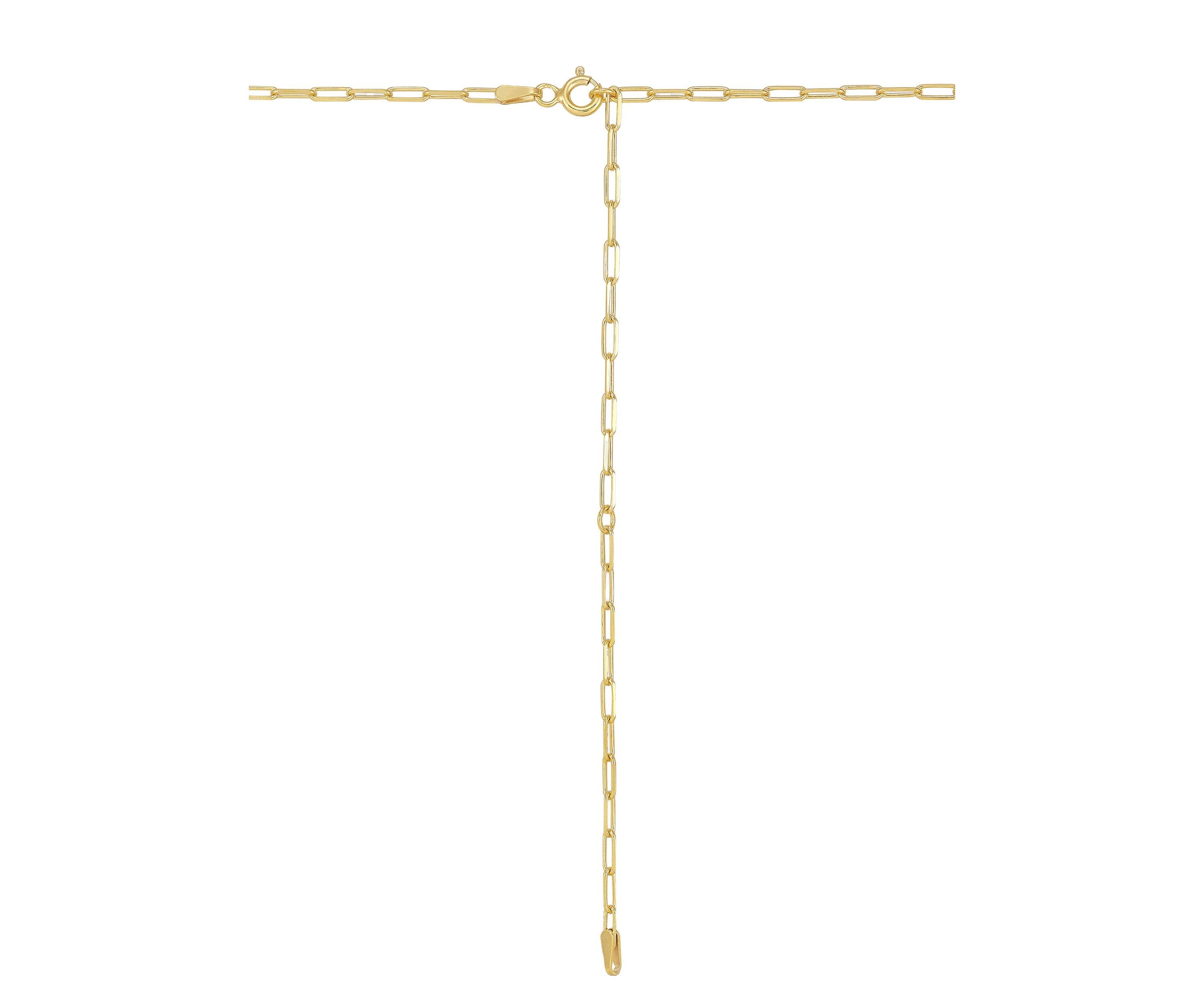 1/10 ct. t.w. Diamond Pendant Necklace with 20" Paperclip Chain in Gold over Sterling Silver
