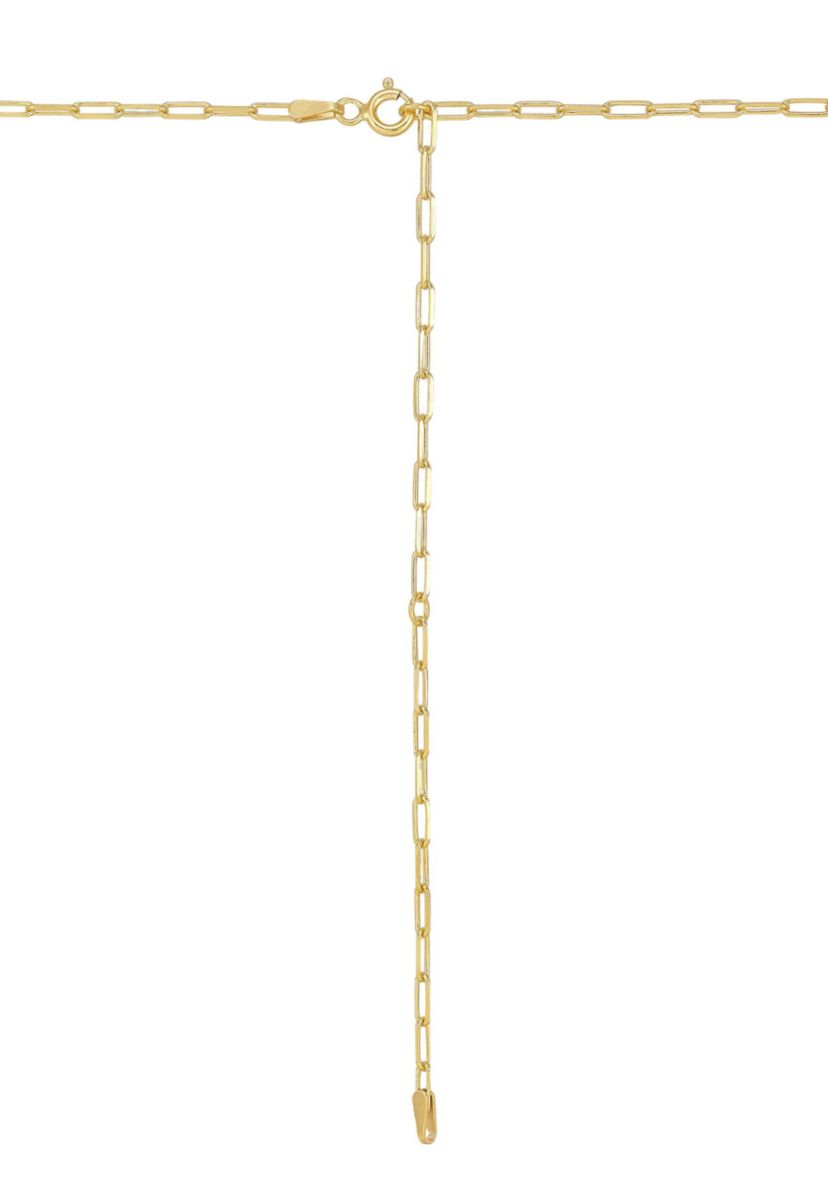 1/10 ct. t.w. Diamond Pendant Necklace with 20" Paperclip Chain in Gold over Sterling Silver