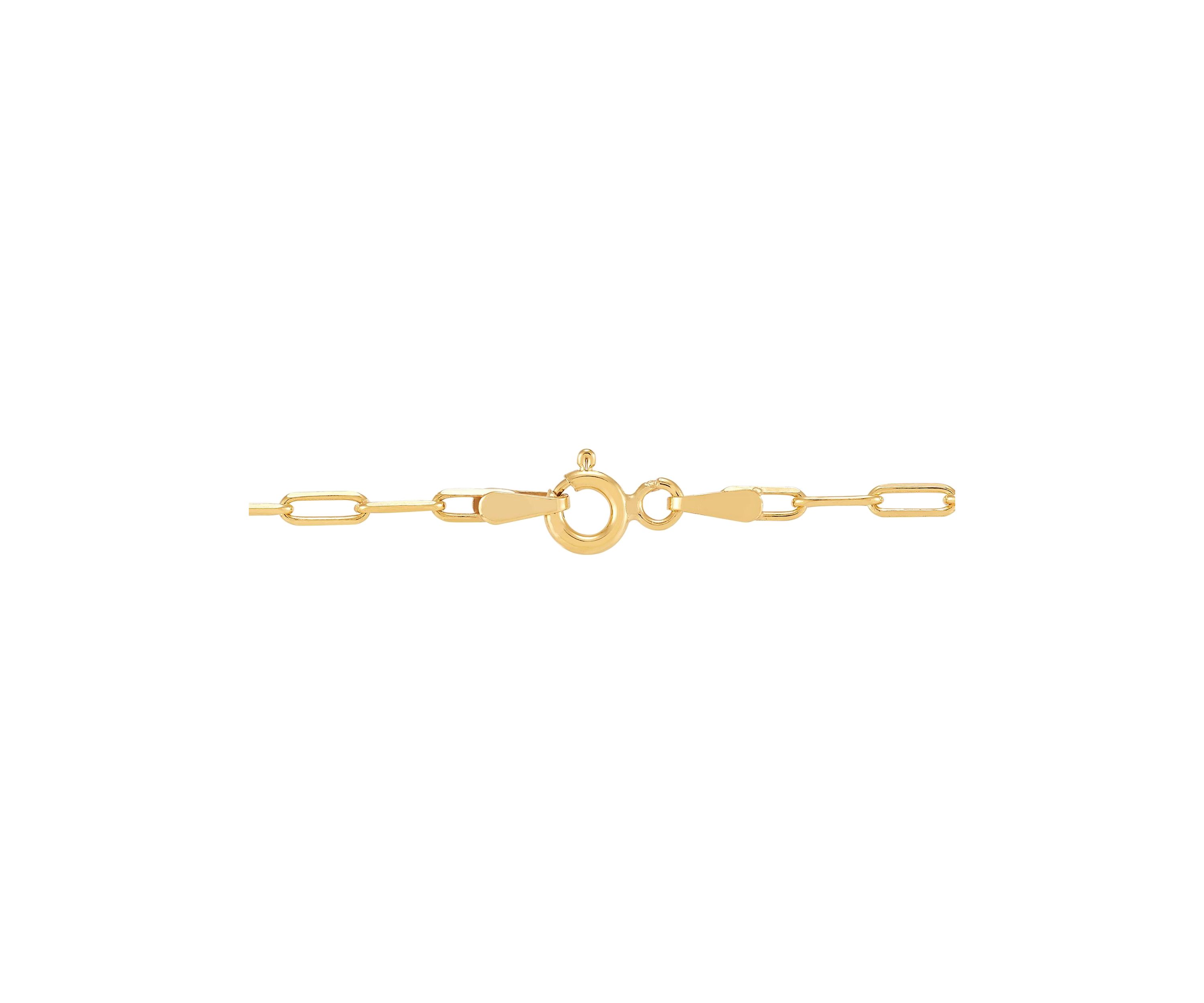 1/10 ct. t.w. Circle Pendant Necklace with 20" Paperclip Chain in Gold over Sterling Silver