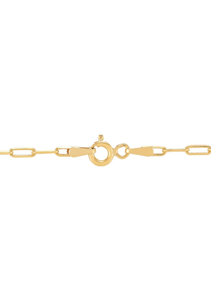 1/10 ct. t.w. Circle Pendant Necklace with 20" Paperclip Chain in Gold over Sterling Silver
