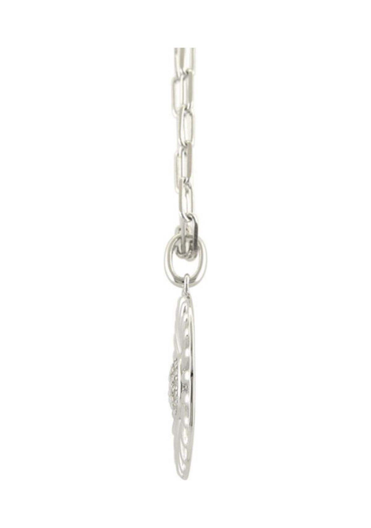 1/10 ct. t.w. Diamond Necklace with 18" Mini Paper Clip Chain in Sterling Silver