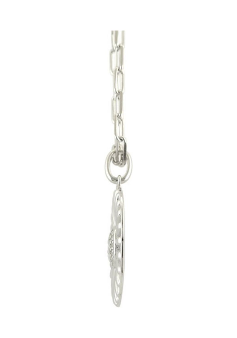 1/10 ct. t.w. Diamond Necklace with 18" Mini Paper Clip Chain in Sterling Silver