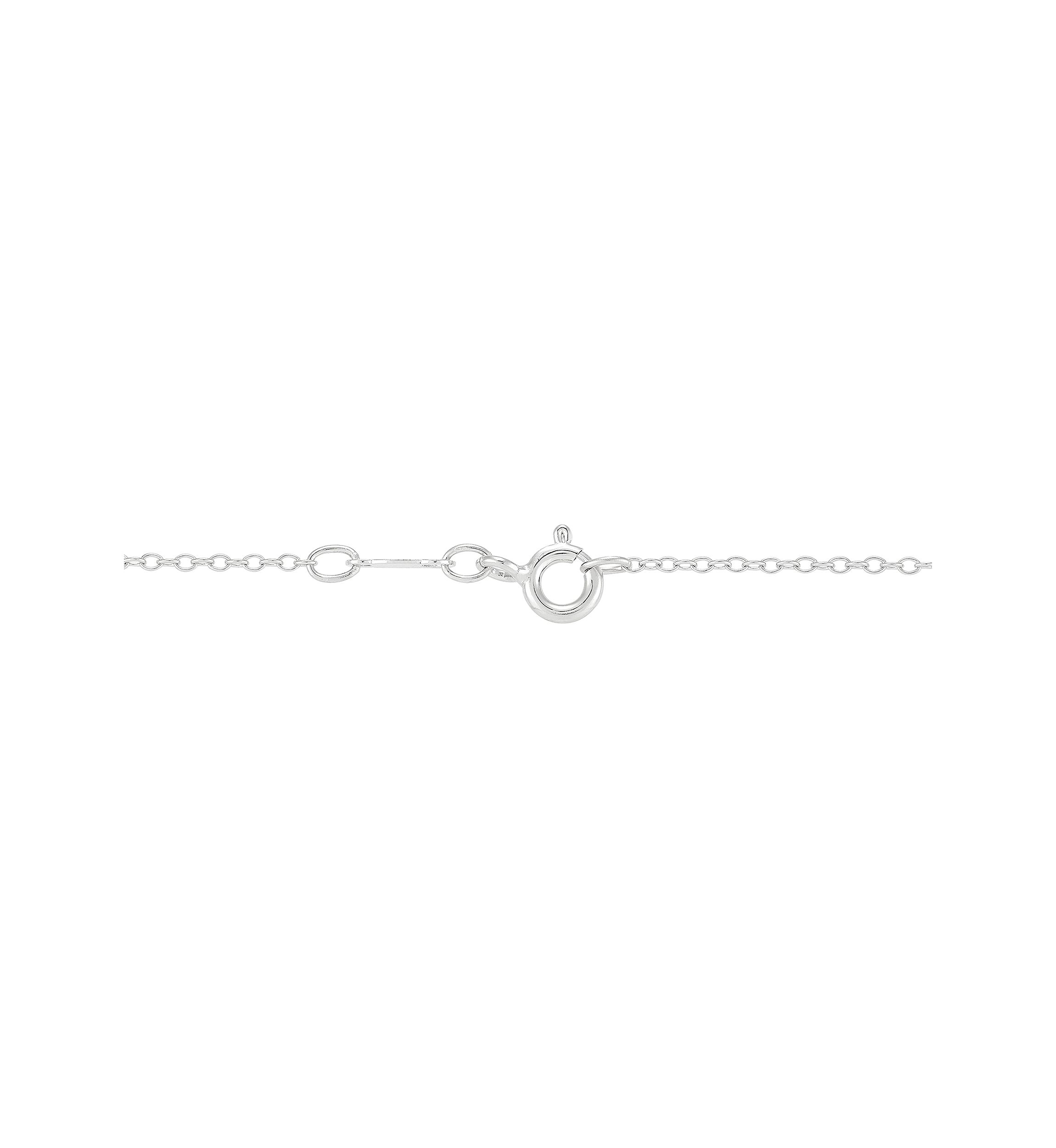 1/2 ct. t.w. Lab Grown Diamond Circle Pendant Necklace with 18 Cable Chain Sterling Silver