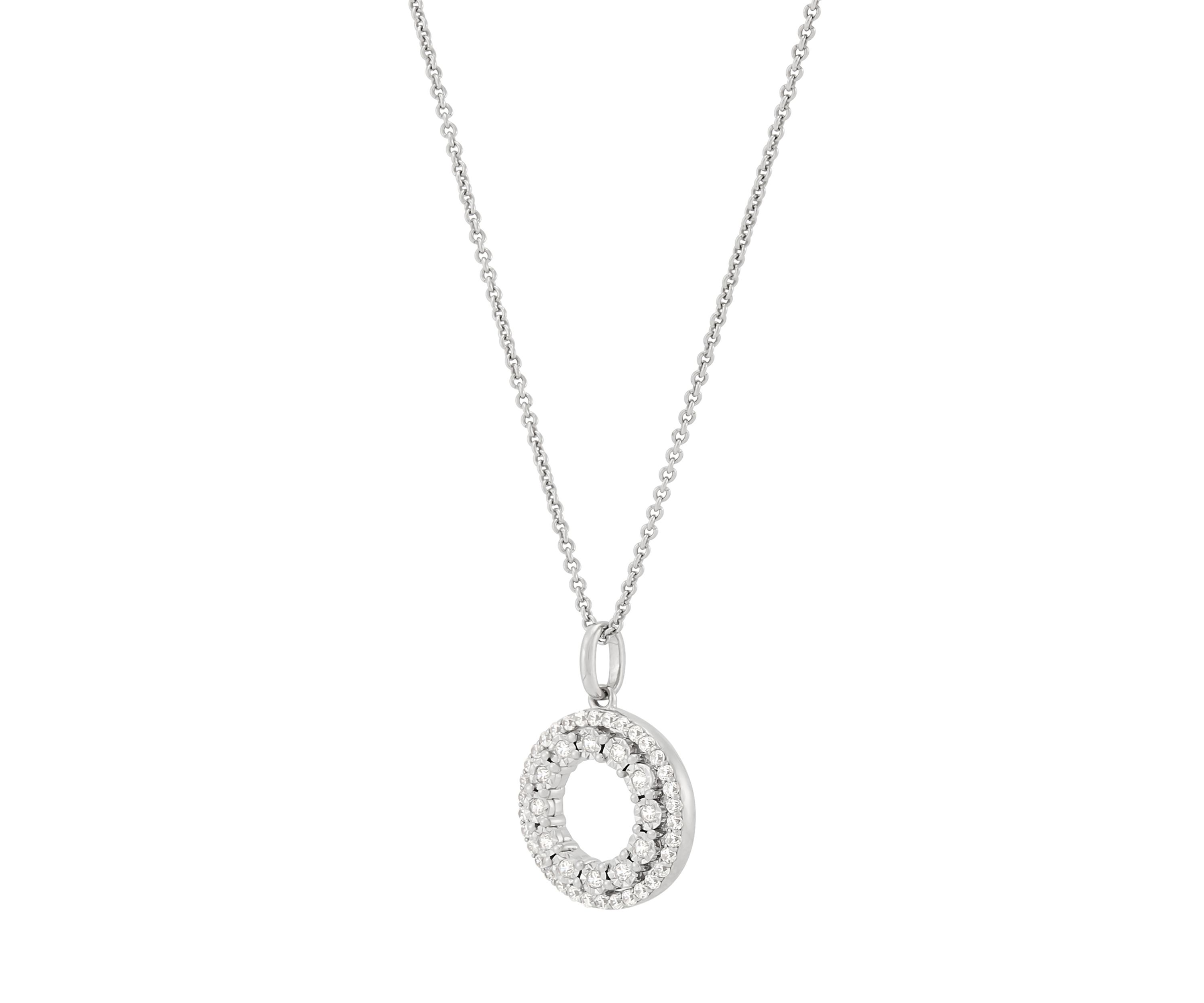 1/3 ct. t.w. Lab Grown Diamond Pendant Necklace with 18 Cable Chain in Sterling Silver