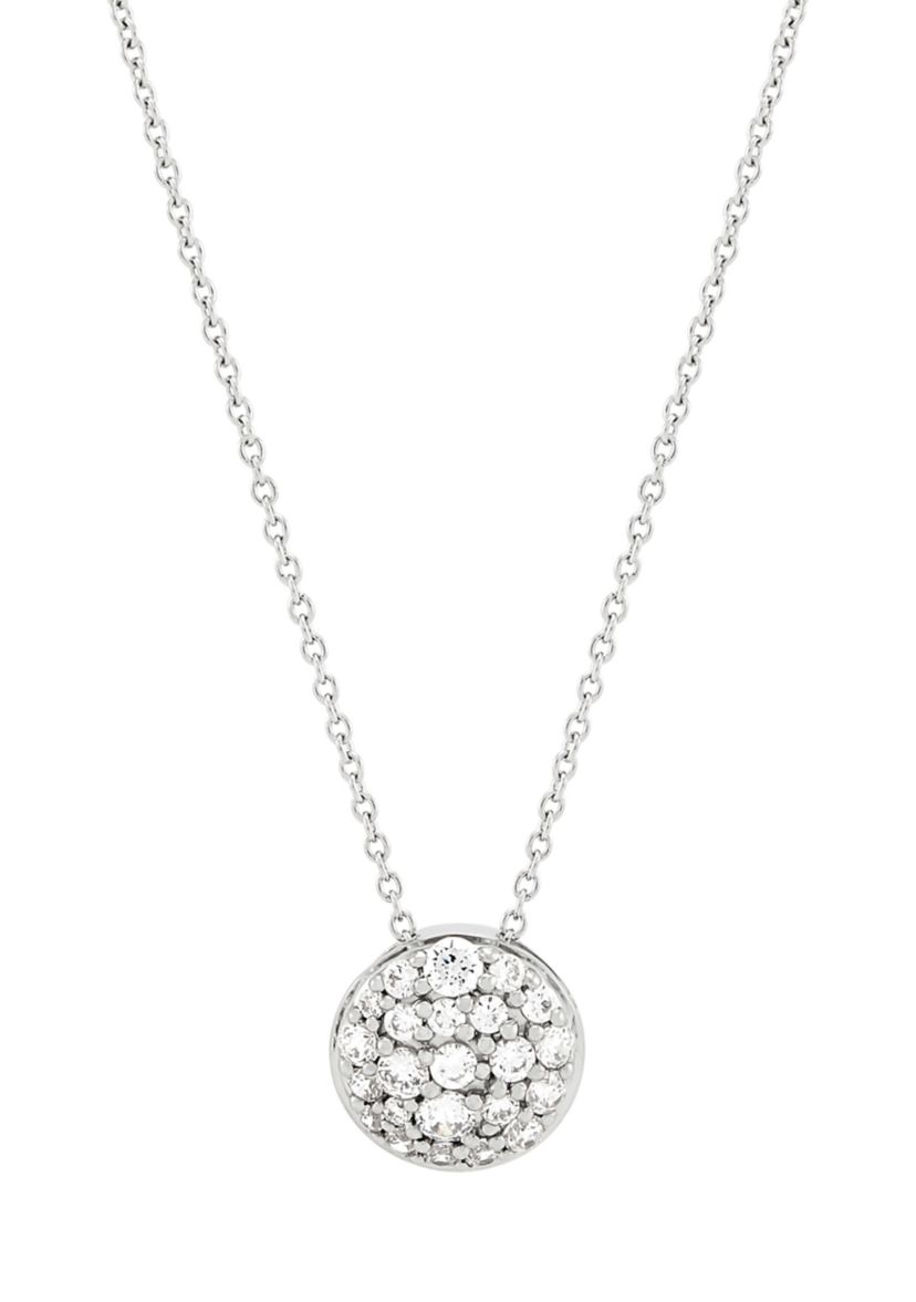 1/2 ct. t.w. Lab Grown Diamond Pendant with 18" Box Chain in 10K White Gold