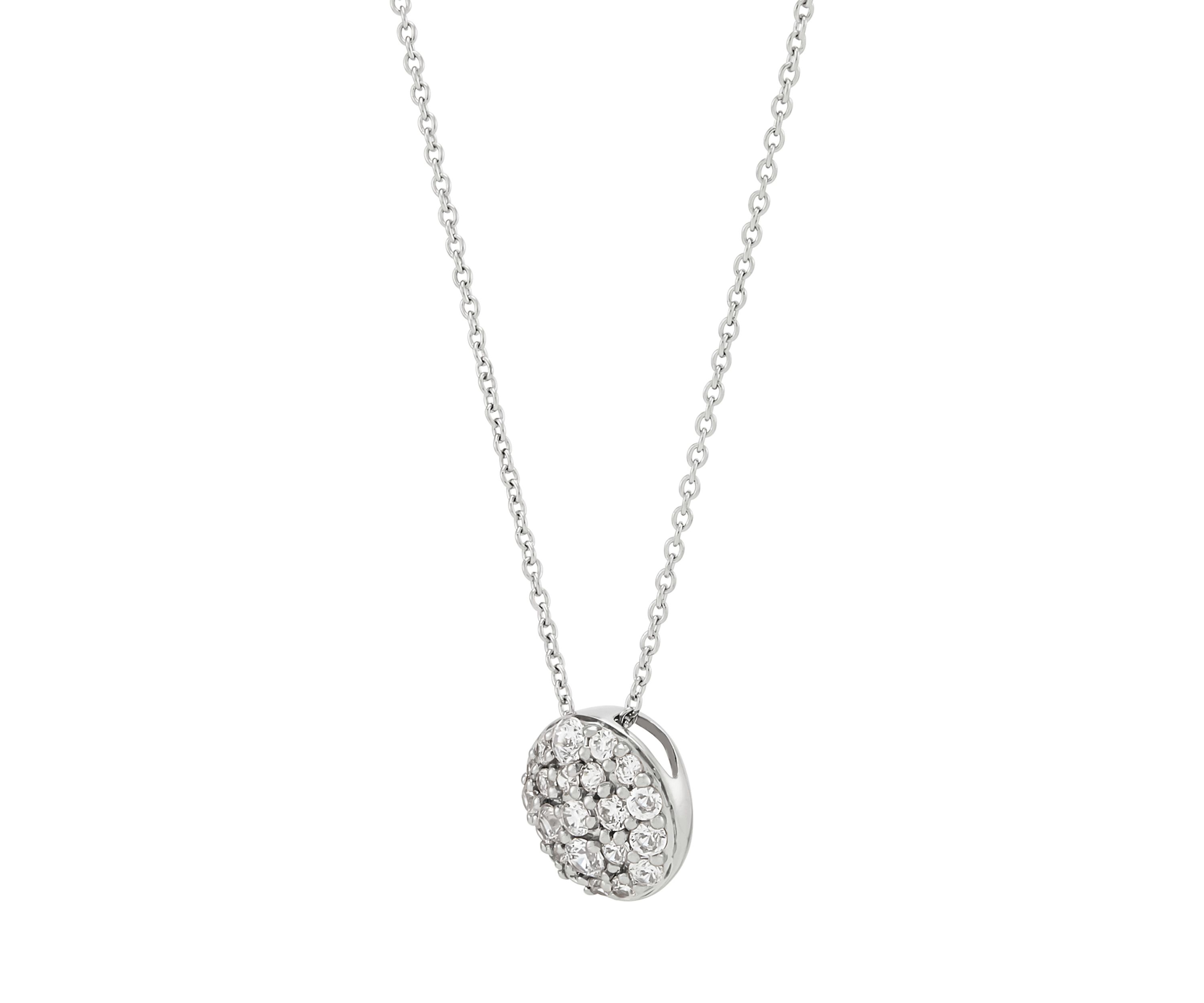 1/2 ct. t.w. Lab Grown Diamond Pendant with 18" Box Chain in 10K White Gold