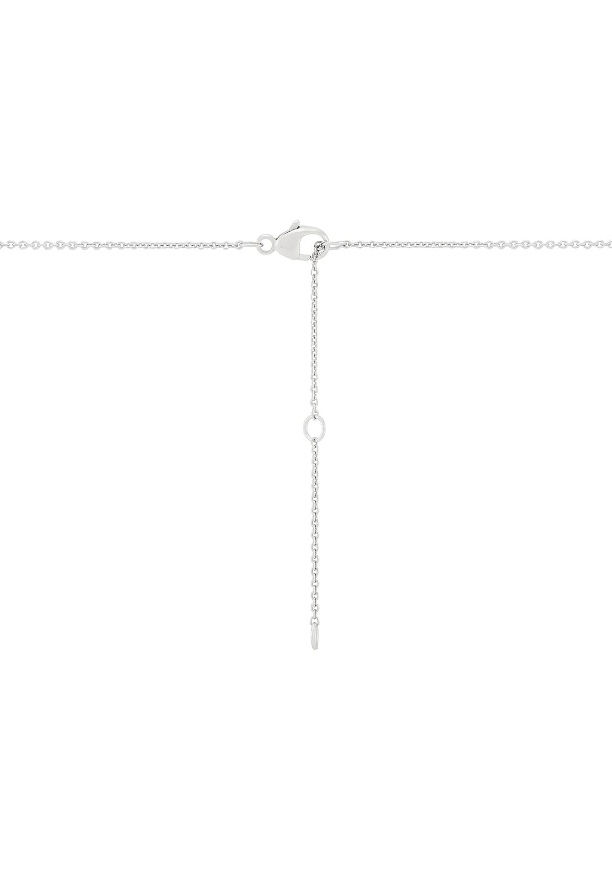 1/4 ct. t.w. Lab Grown Diamond Cross Pendant Necklace with 18" Cable Chain in Sterling Silver   