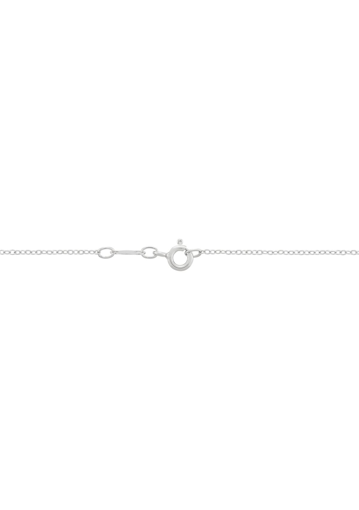 1/5 ct. t.w. Lab Grown Diamond Pendant with 18" Cable Chain in Sterling Silver