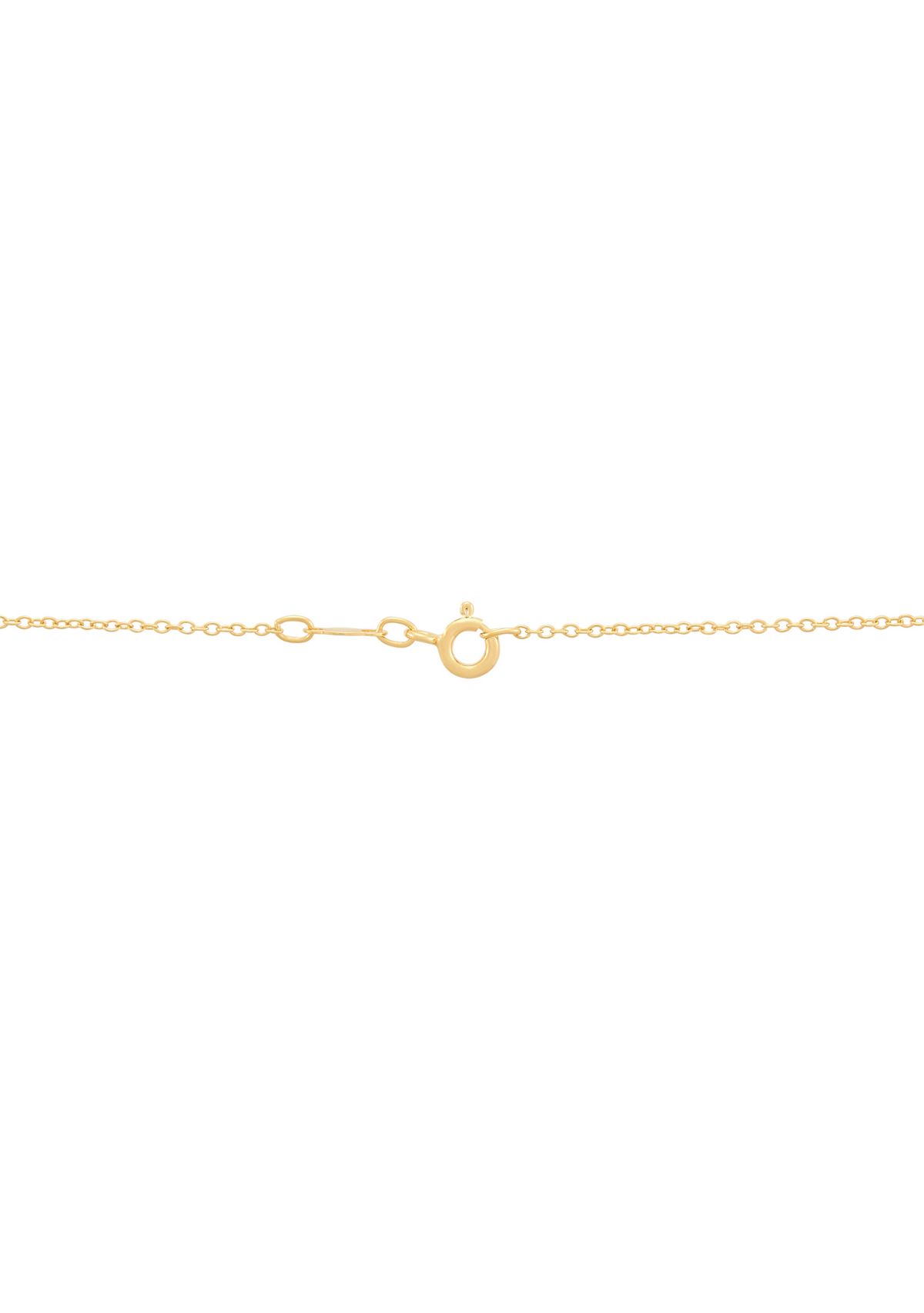1/5 ct. t.w. Lab Grown Diamond Heart Pendant with 18" Cable Chain in Gold Over Sterling Silver