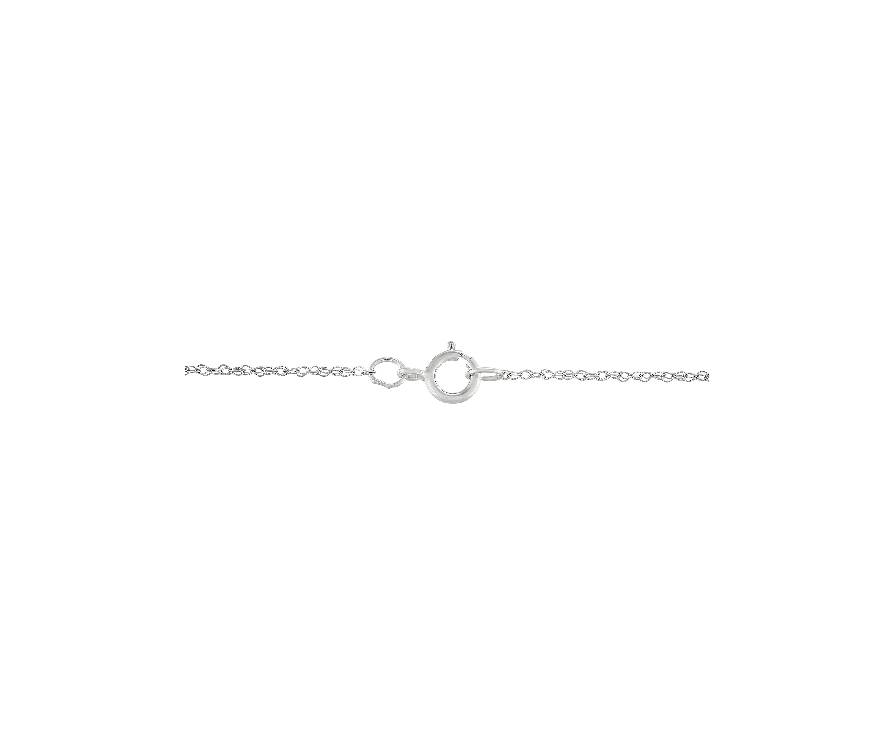 1/2 ct. t.w. Lab Grown Diamond Pendant with 18" Cable Chain in 10K White Gold