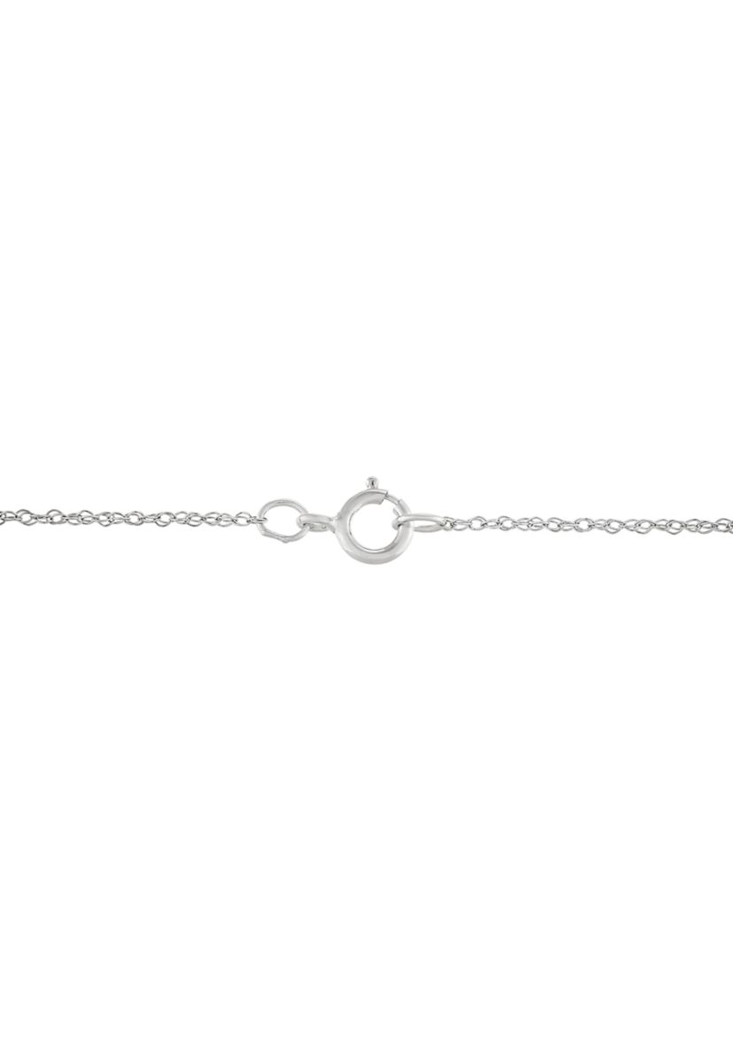 1/2 ct. t.w. Lab Grown Diamond Pendant with 18" Cable Chain in 10K White Gold