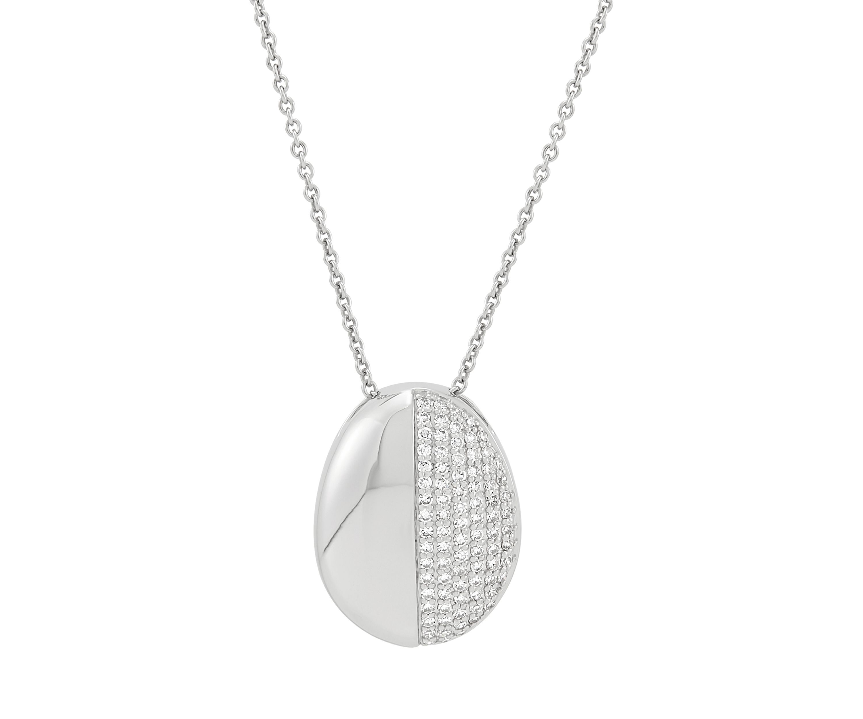 1/2 ct. t.w. Lab Grown Diamond Pendant Necklace in Sterling Silver