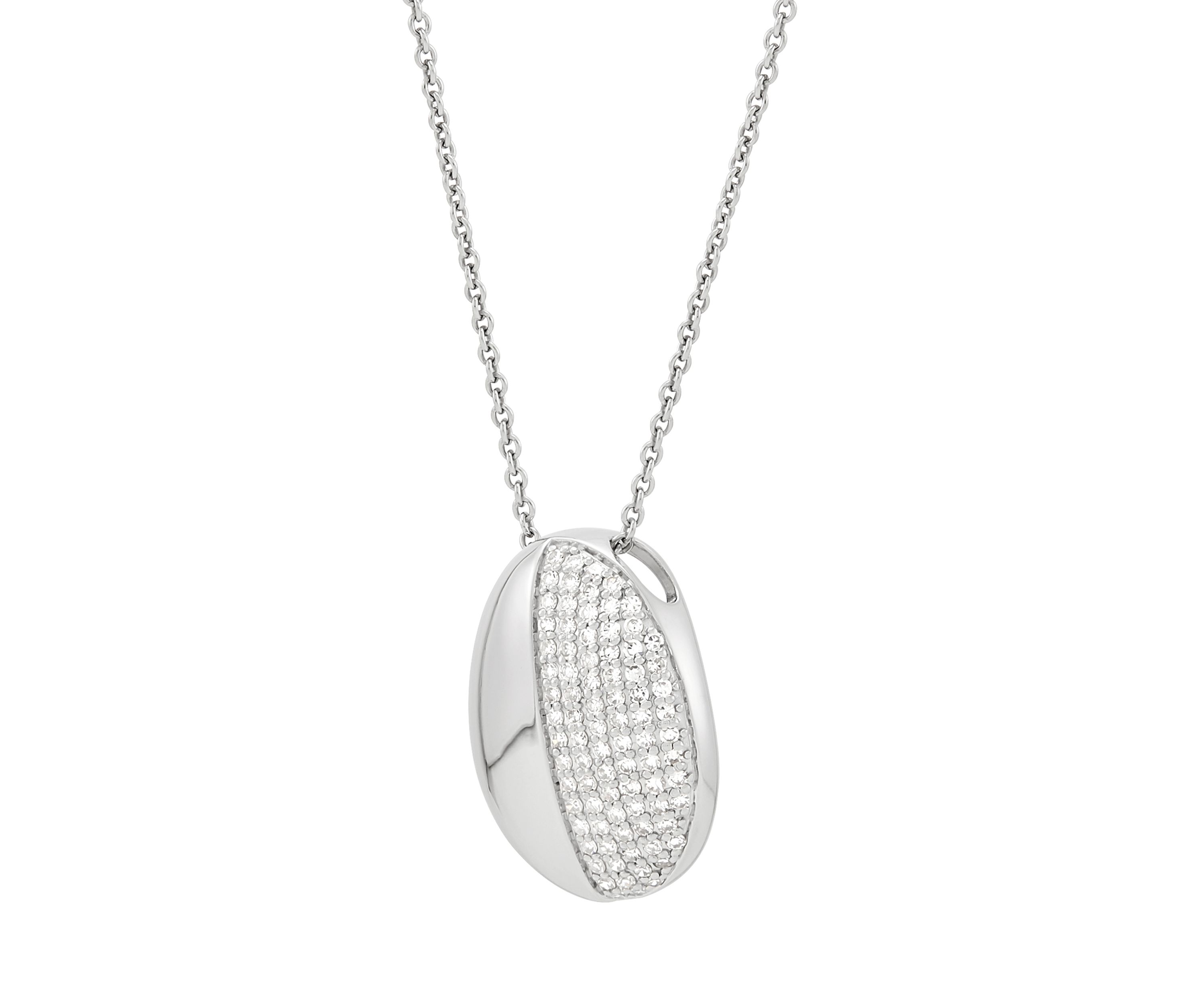 1/2 ct. t.w. Lab Grown Diamond Pendant Necklace in Sterling Silver