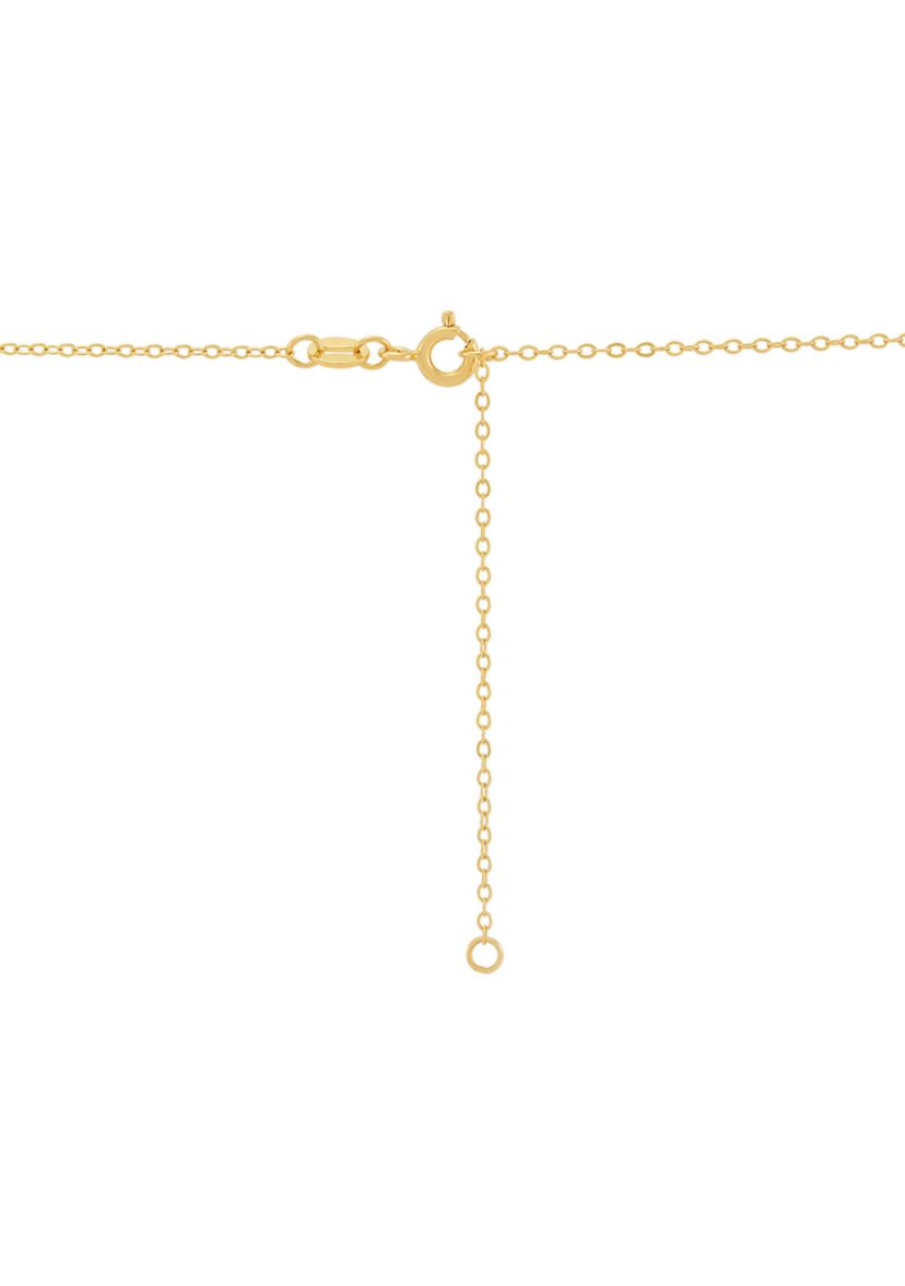 1/10 ct. t.w. Lab Grown Diamond Gold Over Silver Flower Pendant with 18" Cable Chain 