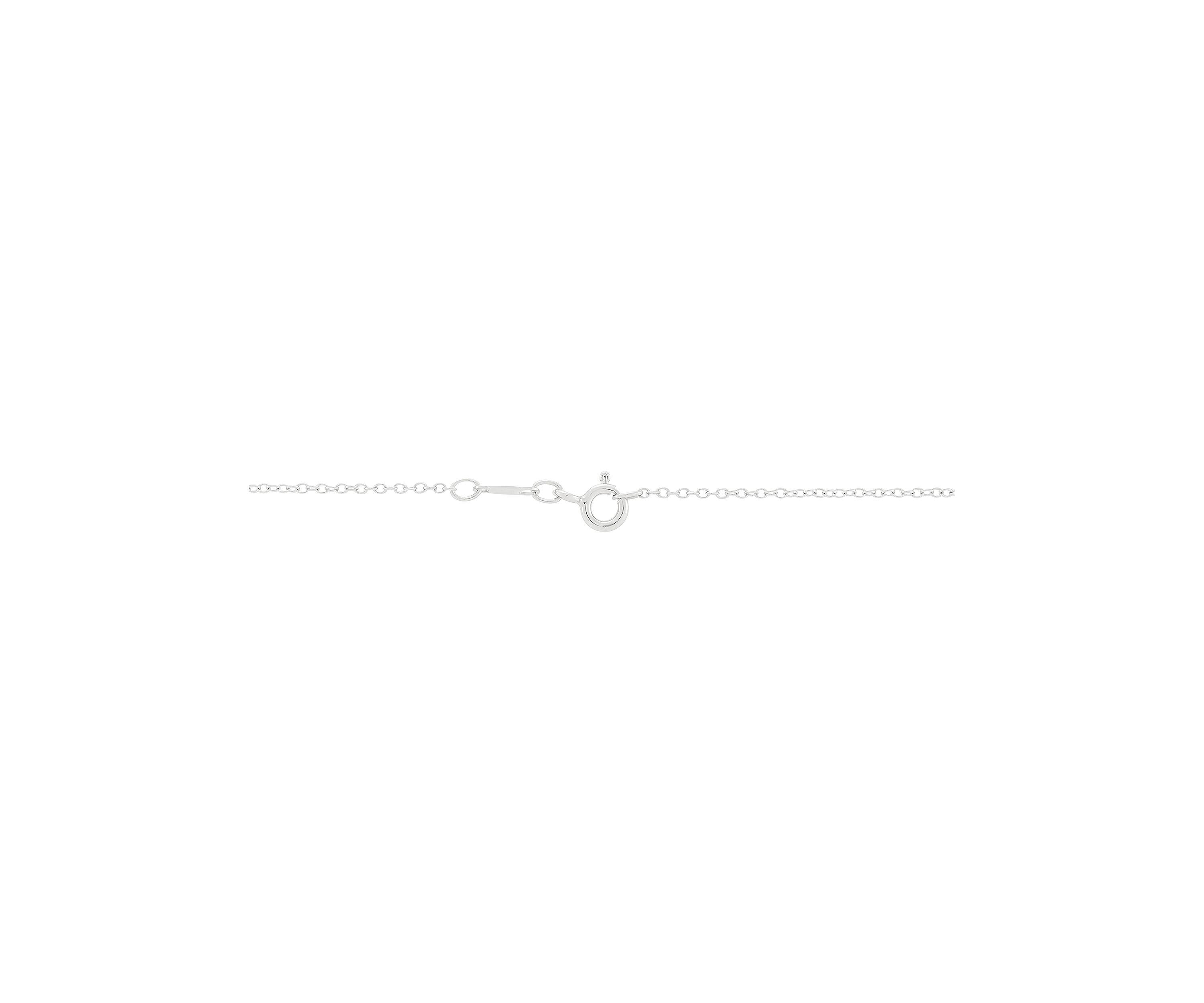 Lab Grown Diamond Accent Dog Pendant with 18" Cable Chain in Sterling Silver