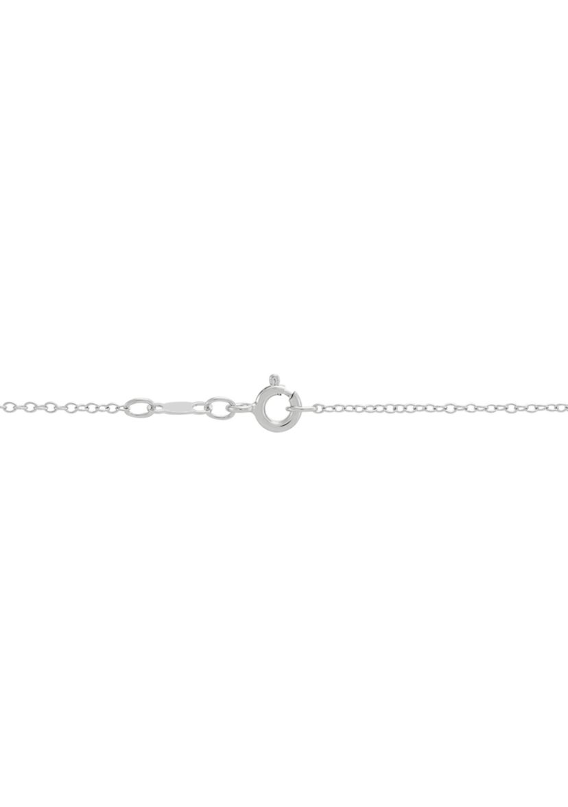 1/10 ct. t.w. Lab Grown Diamond Heart Pendant with 18" Cable Chain in Sterling Silver