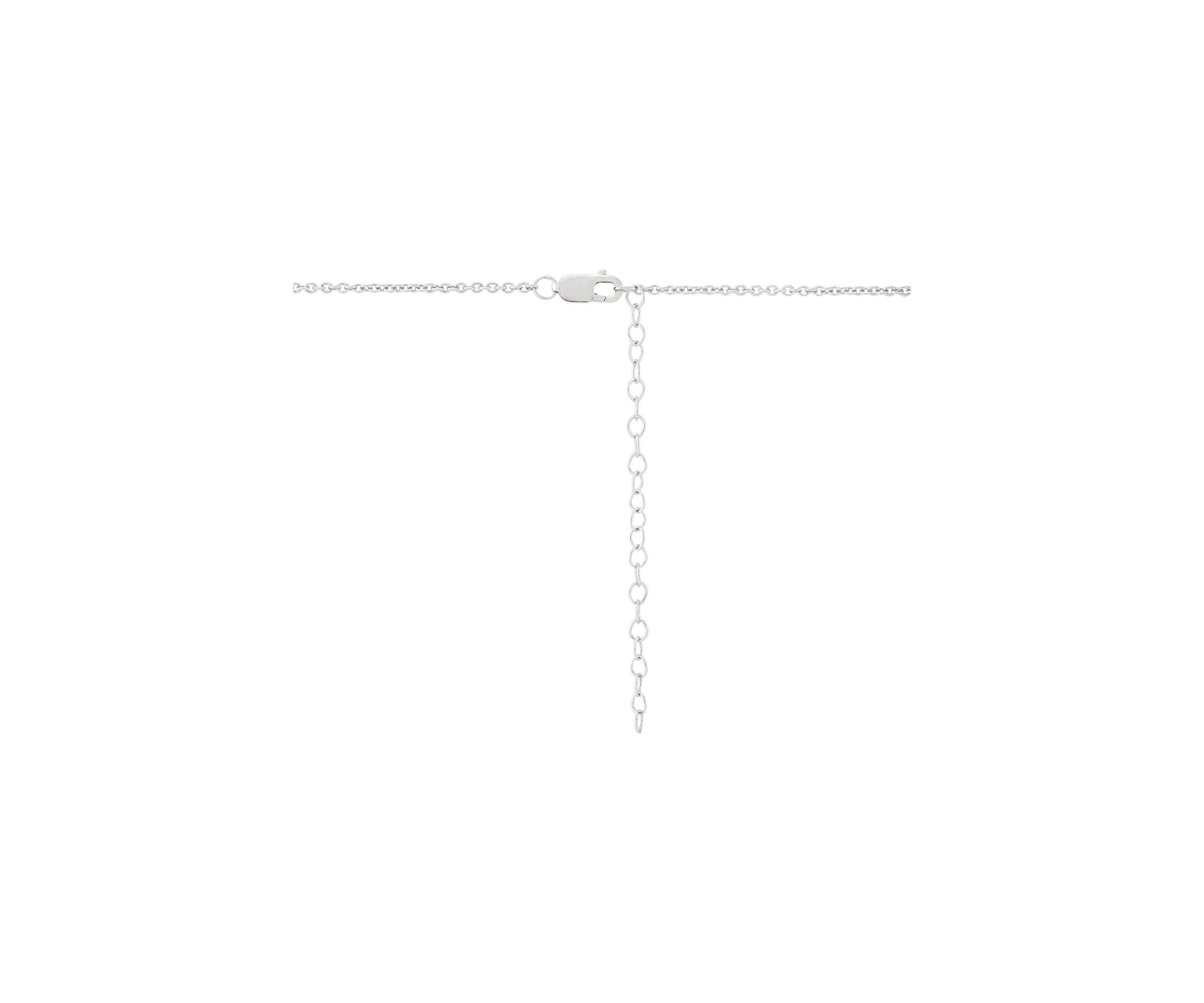 1/4 ct. t.w. Lab Grown Diamond Cross Pendant Necklace with 18" Cable Chain in Sterling Silver