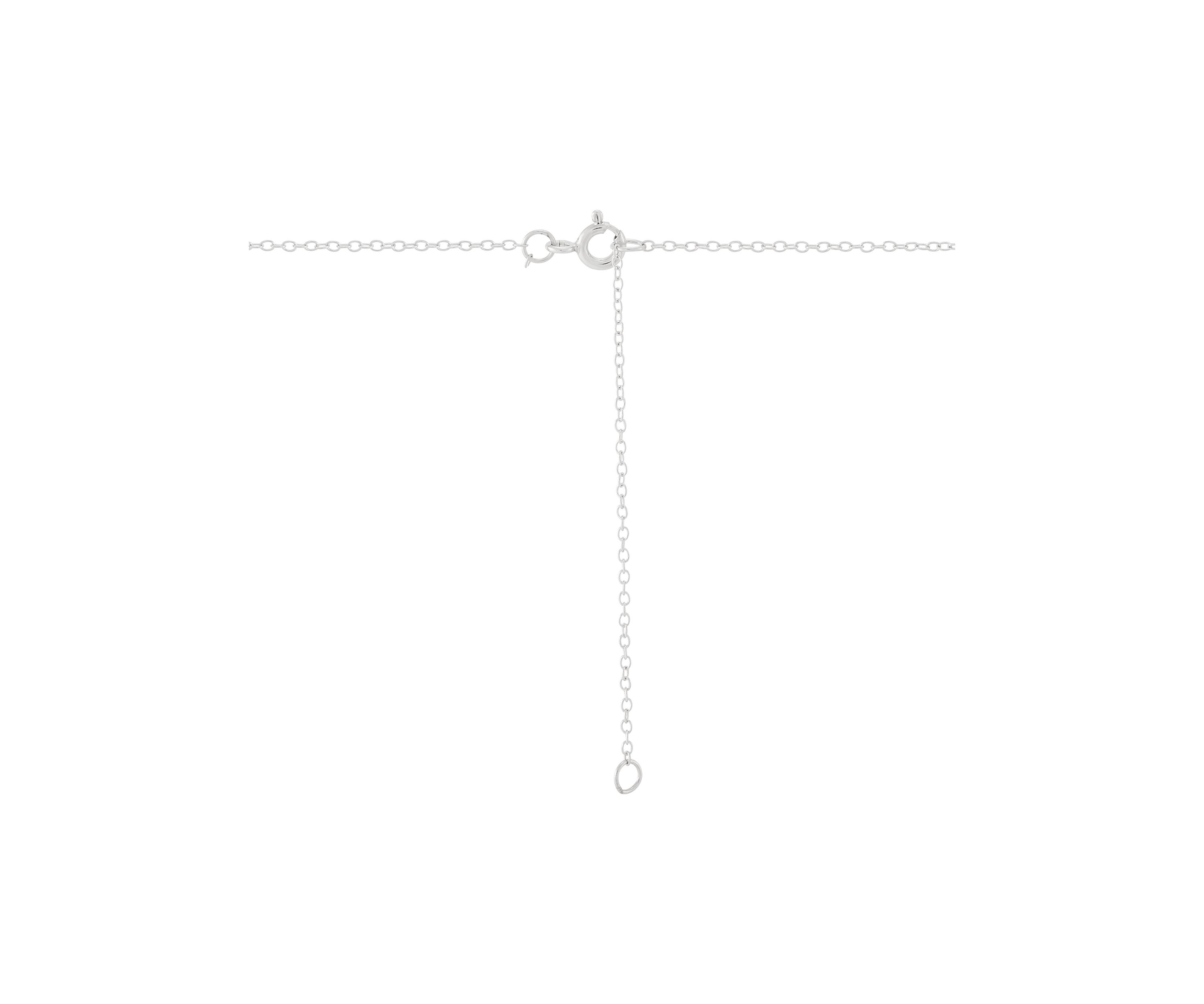 1/10 ct. t.w. Lab Grown Diamond Cross Pendant with 18" Cable Chain in Sterling Silver