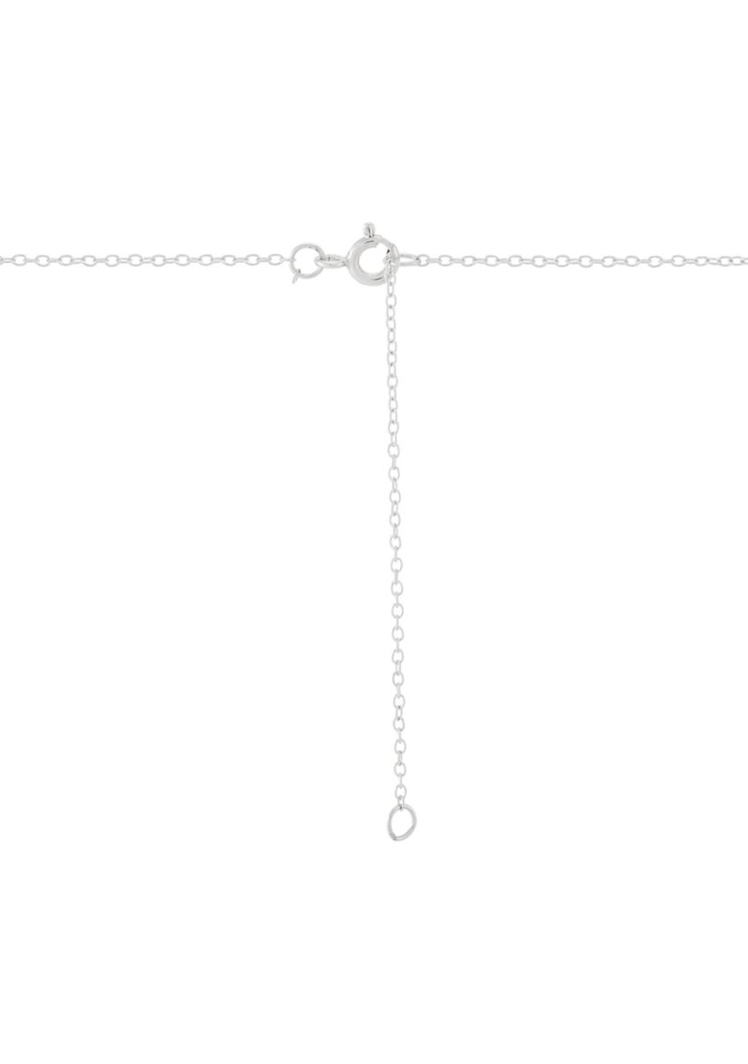1/10 ct. t.w. Lab Grown Diamond Cross Pendant with 18" Cable Chain in Sterling Silver