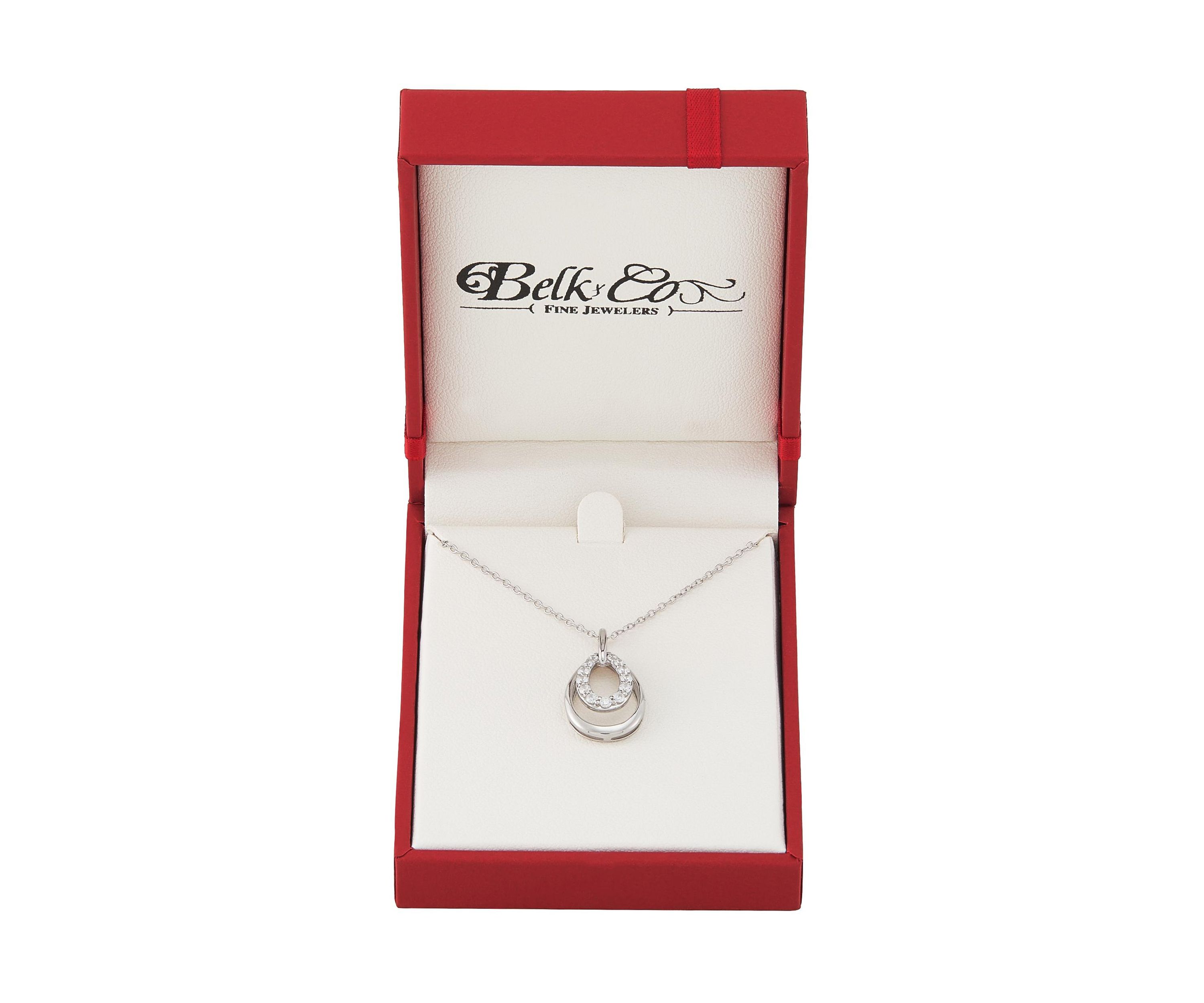 1/4 ct. t.w. Lab Grown Diamond Pendant Necklace with 18" Cable Chain in Sterling Silver