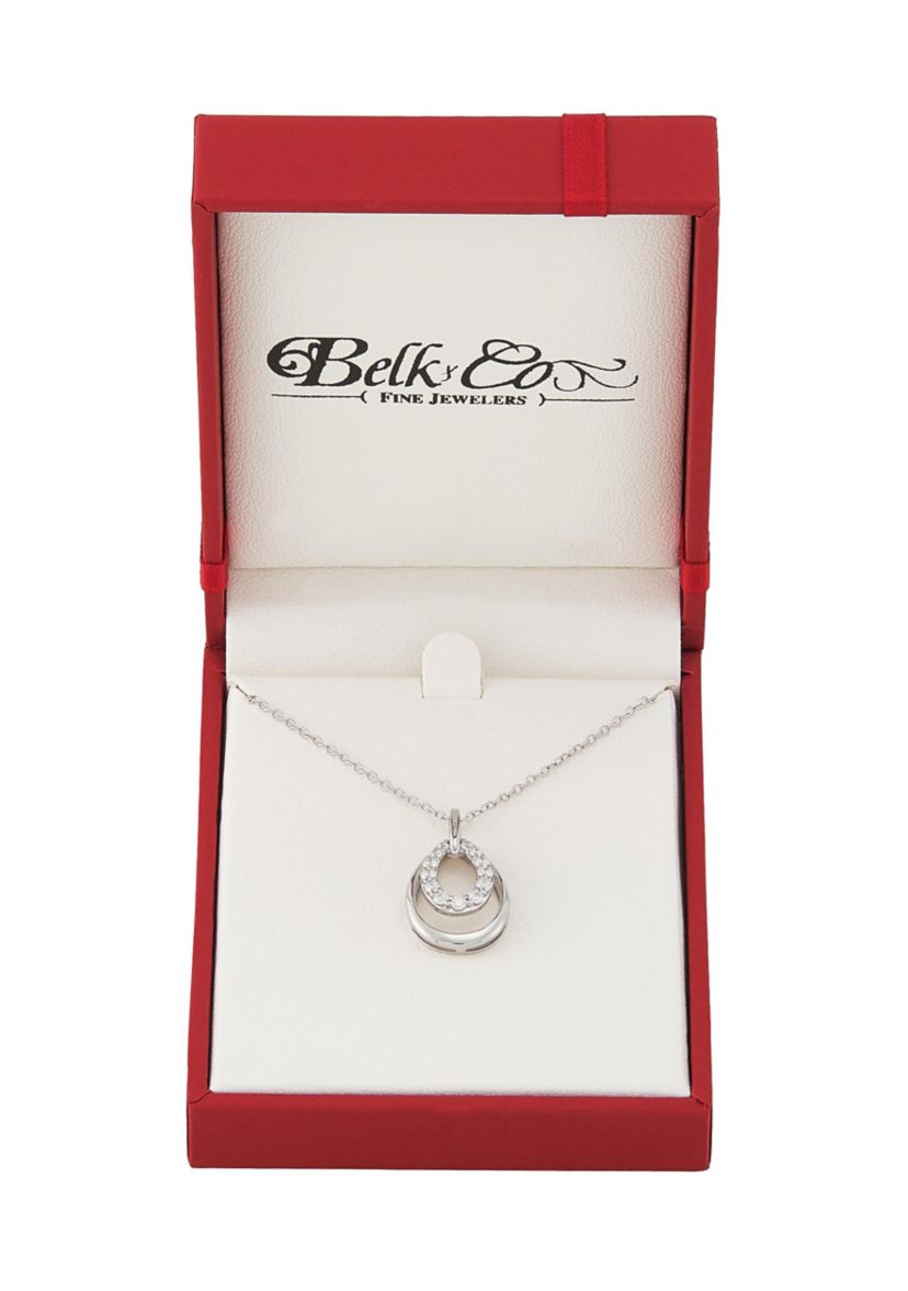1/4 ct. t.w. Lab Grown Diamond Pendant Necklace with 18" Cable Chain in Sterling Silver