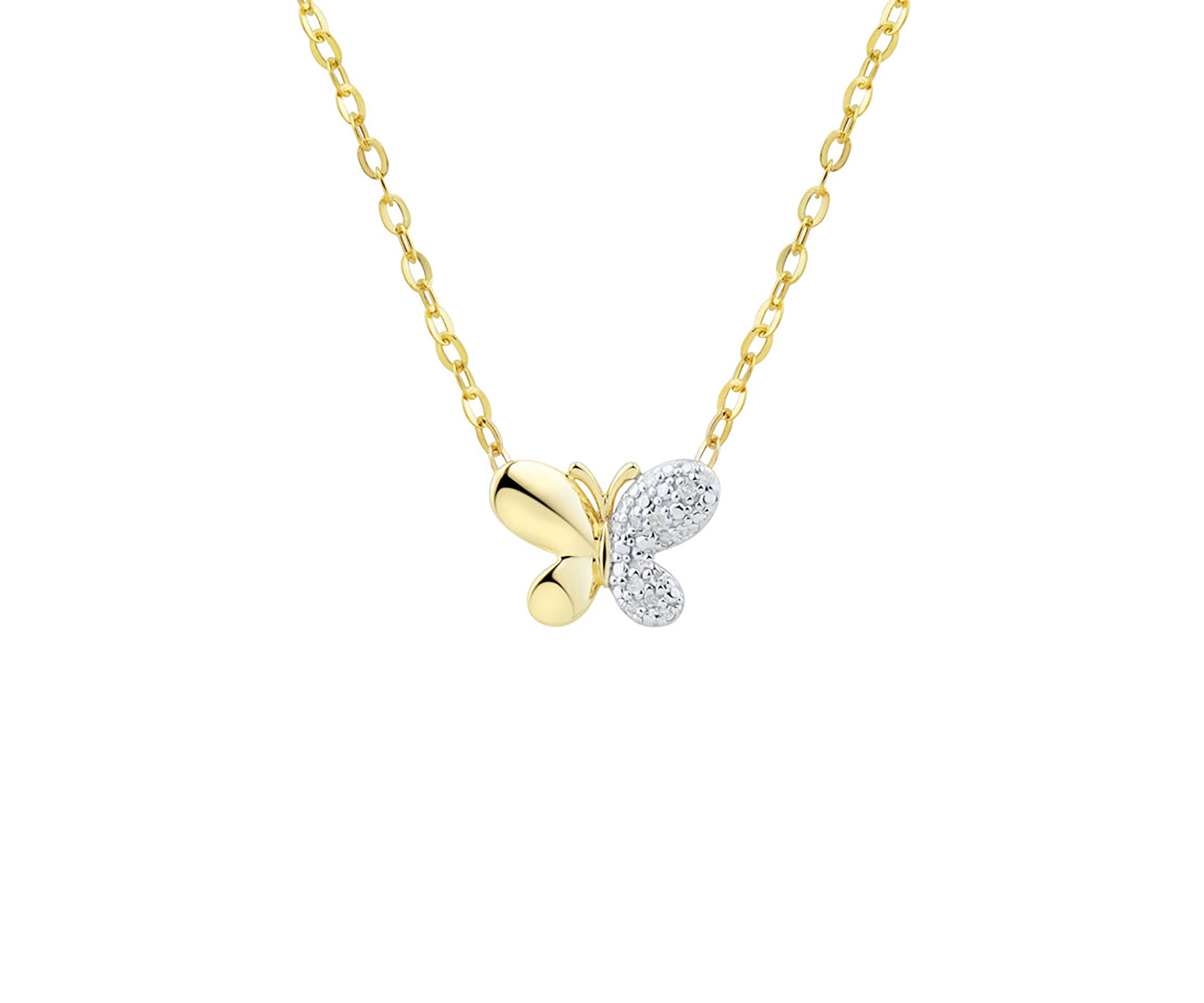 1/10 ct. t.w. Diamond Necklace in 14K Yellow Gold
