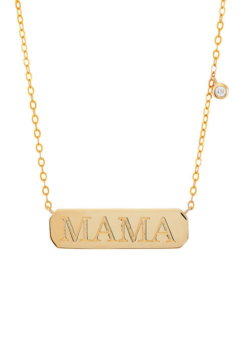Belk & Co. Diamond Accent Mama Necklace in