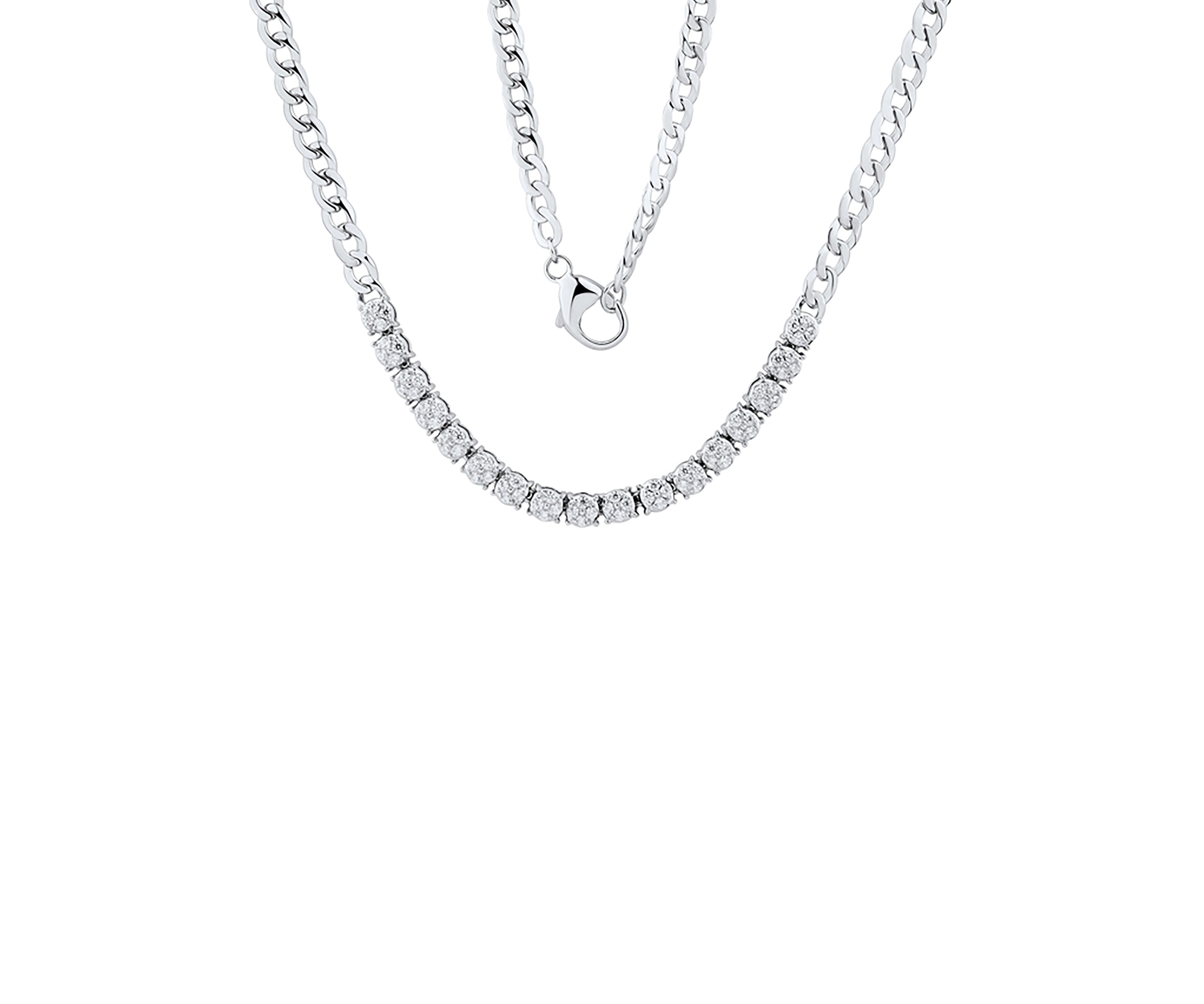1/3 ct. t.w. Diamond Necklace in Sterling Silver