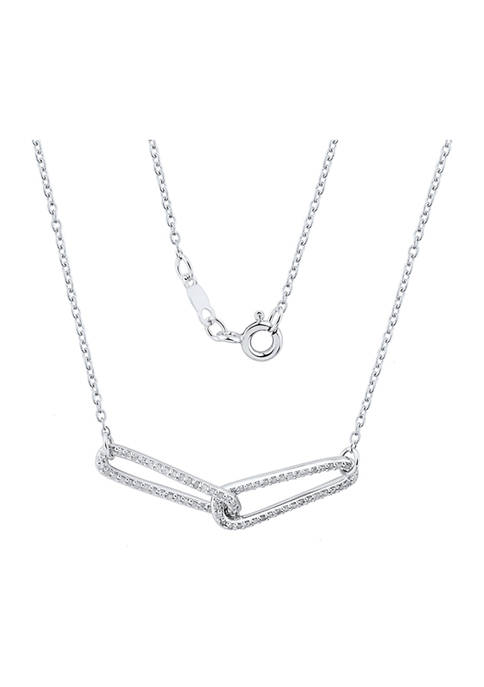 1/4 ct. t.w. Diamond Necklace in Sterling Silver 