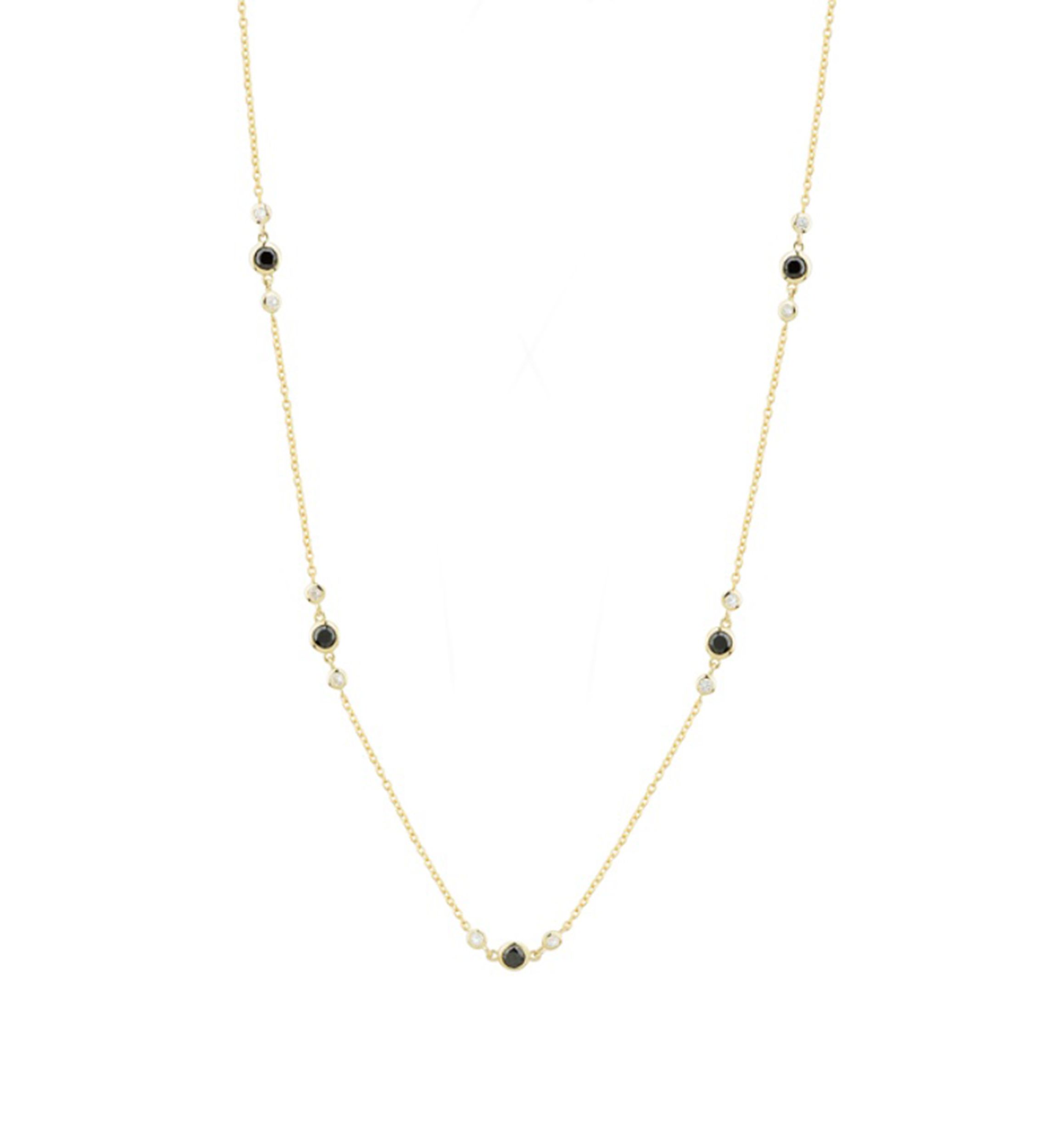 1 ct. t.w. Diamond Link Necklace in 10K Yellow Gold